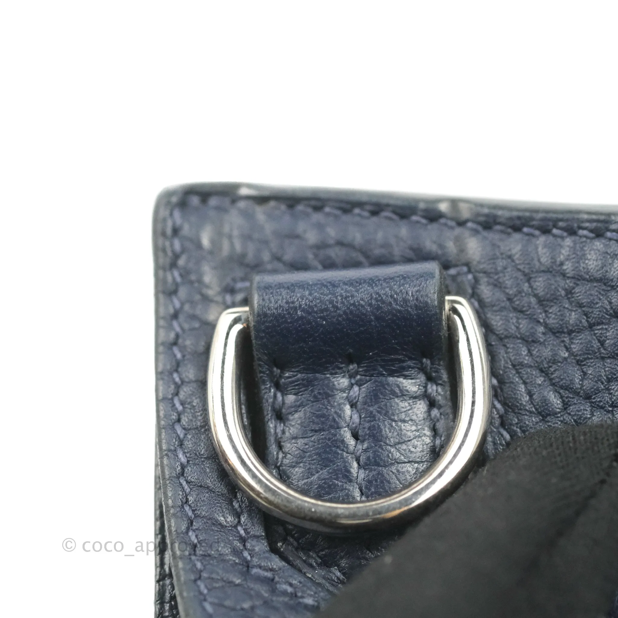 Hermes Jypsiere 28 Togo Midnight Blue Palladium Hardware