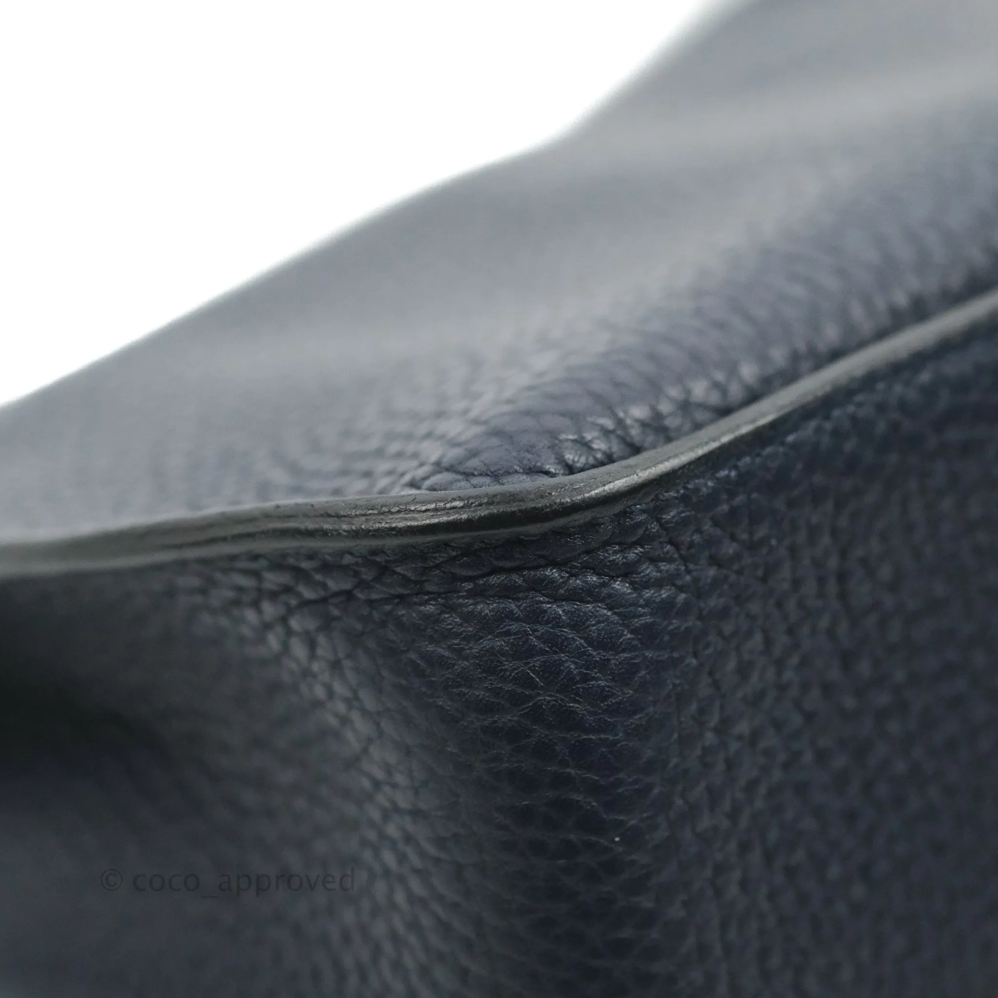 Hermes Jypsiere 28 Togo Midnight Blue Palladium Hardware