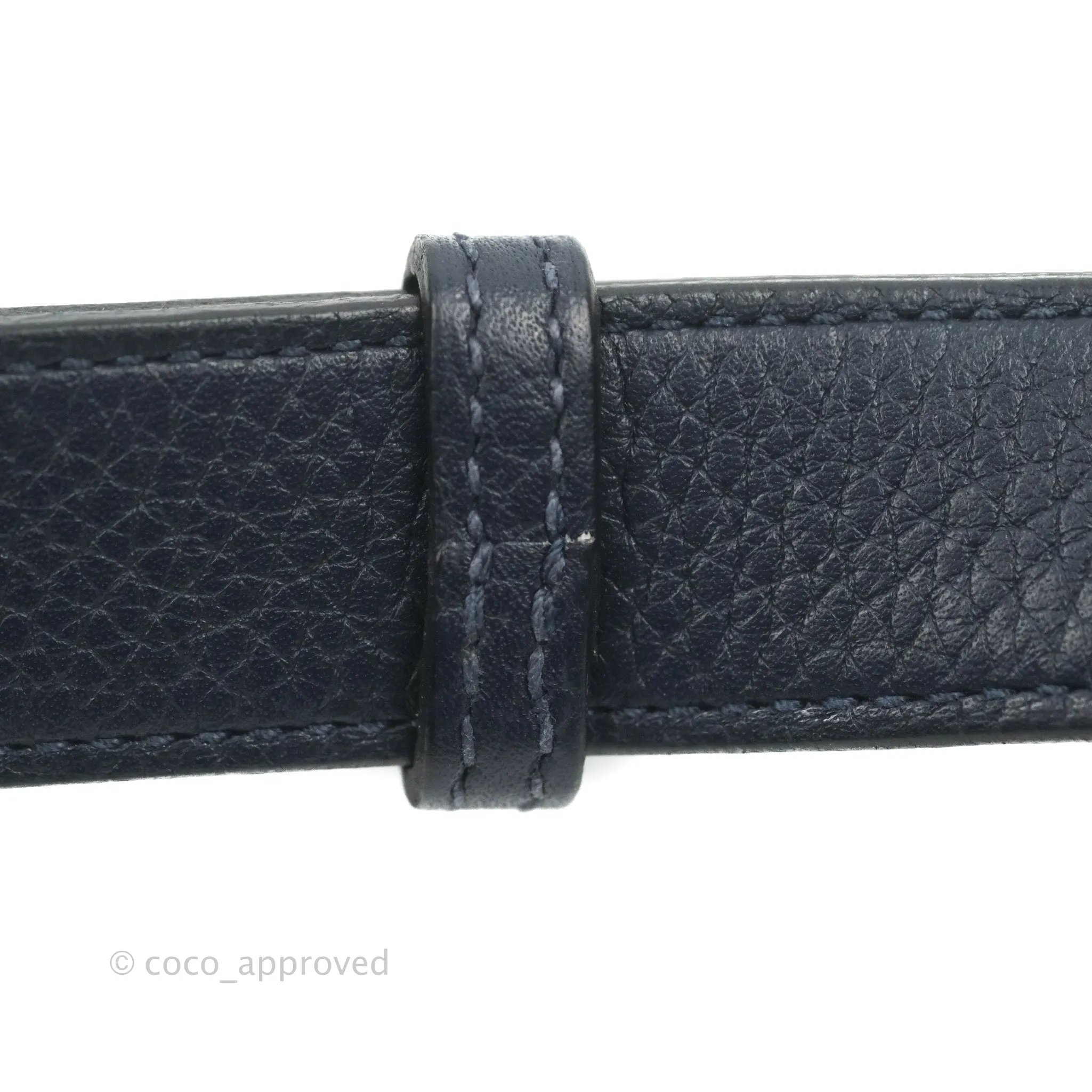 Hermes Jypsiere 28 Togo Midnight Blue Palladium Hardware