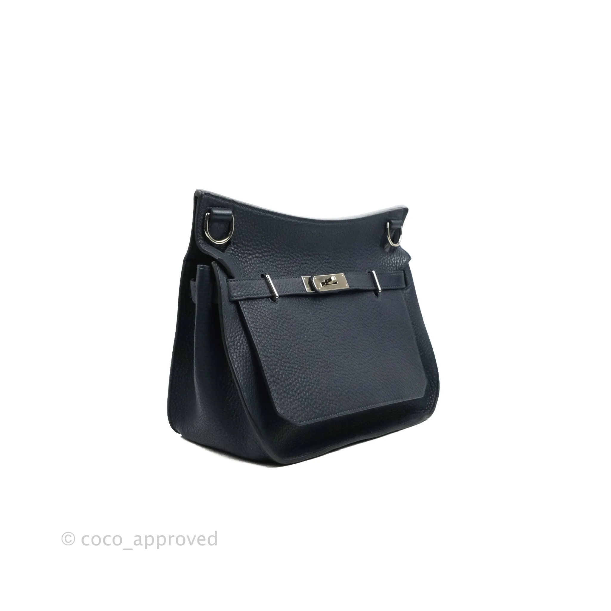 Hermes Jypsiere 28 Togo Midnight Blue Palladium Hardware