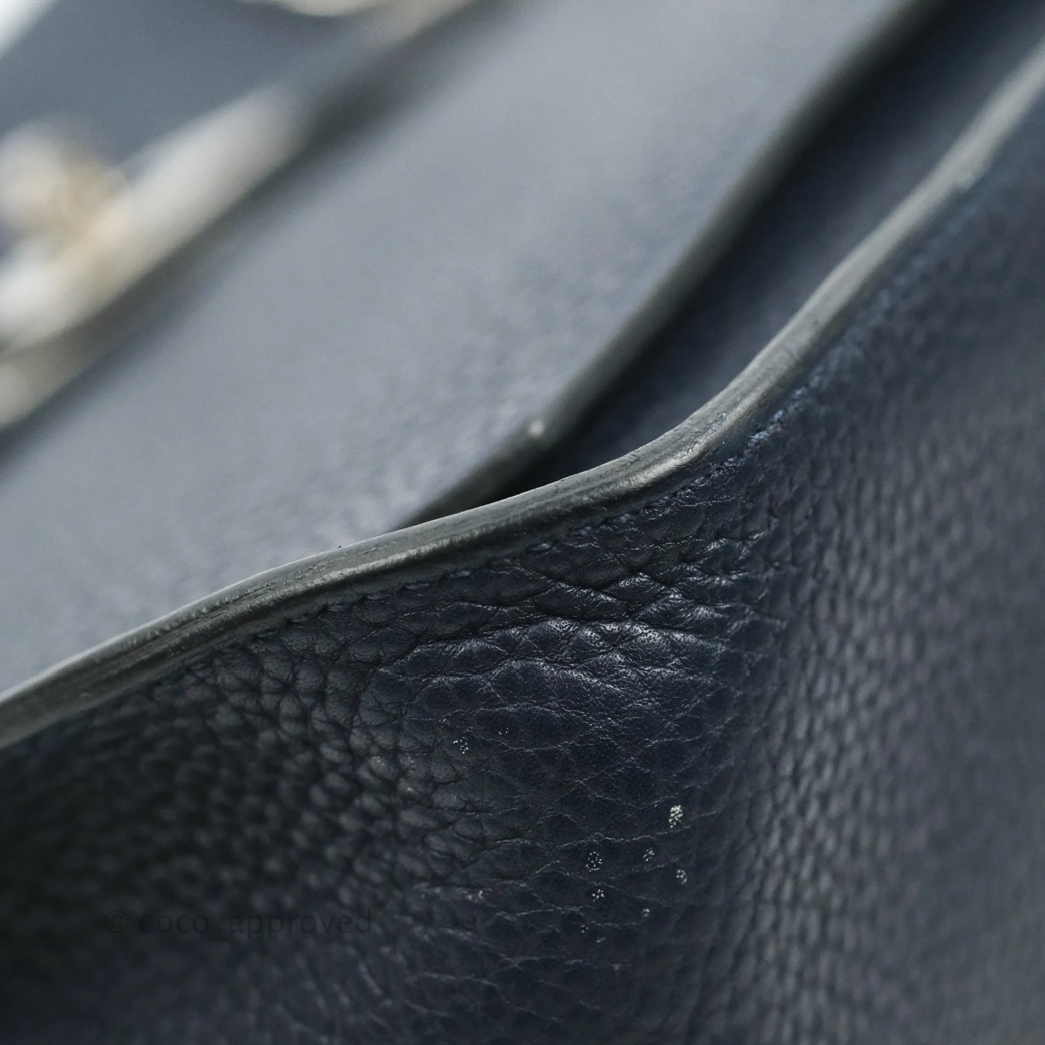 Hermes Jypsiere 28 Togo Midnight Blue Palladium Hardware