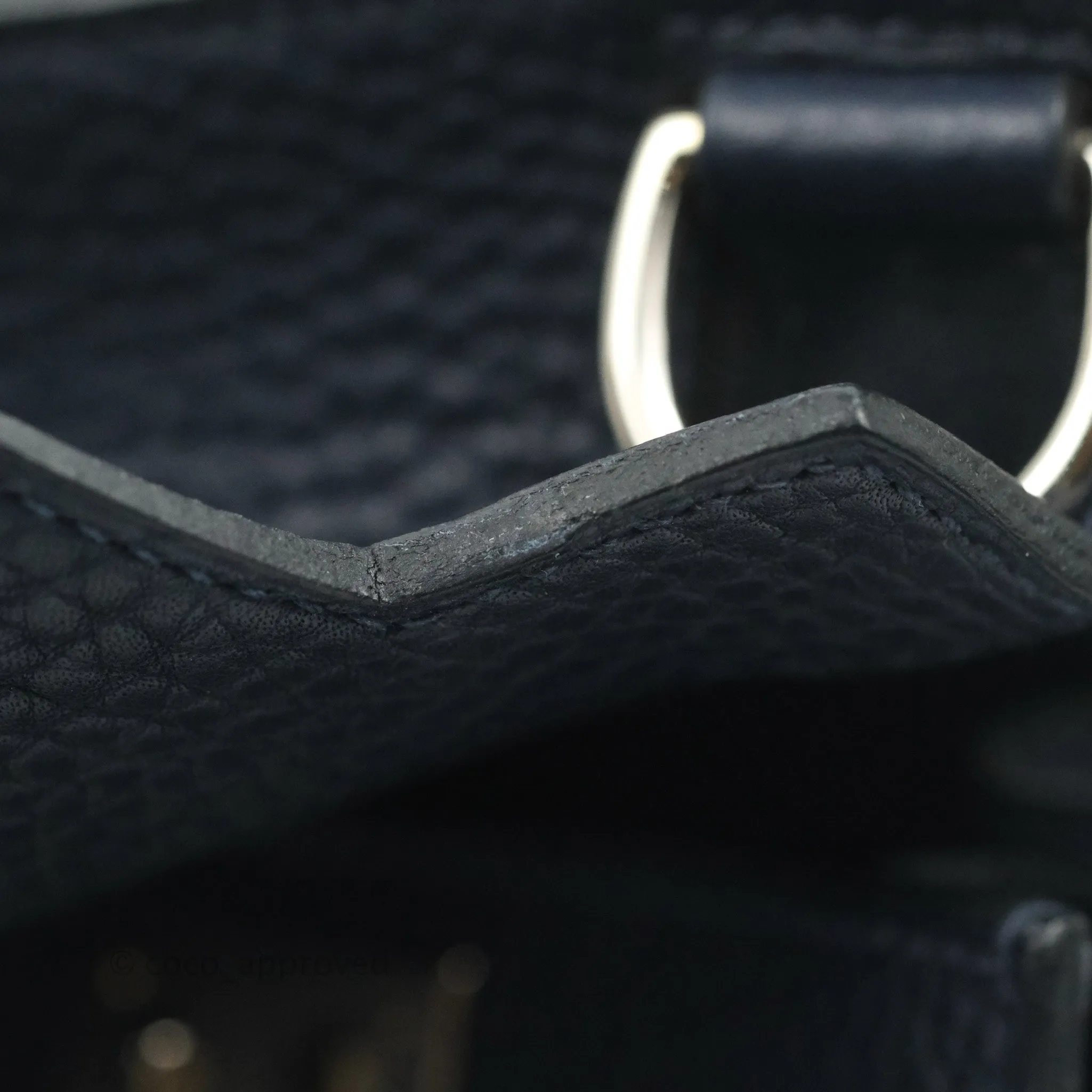 Hermes Jypsiere 28 Togo Midnight Blue Palladium Hardware