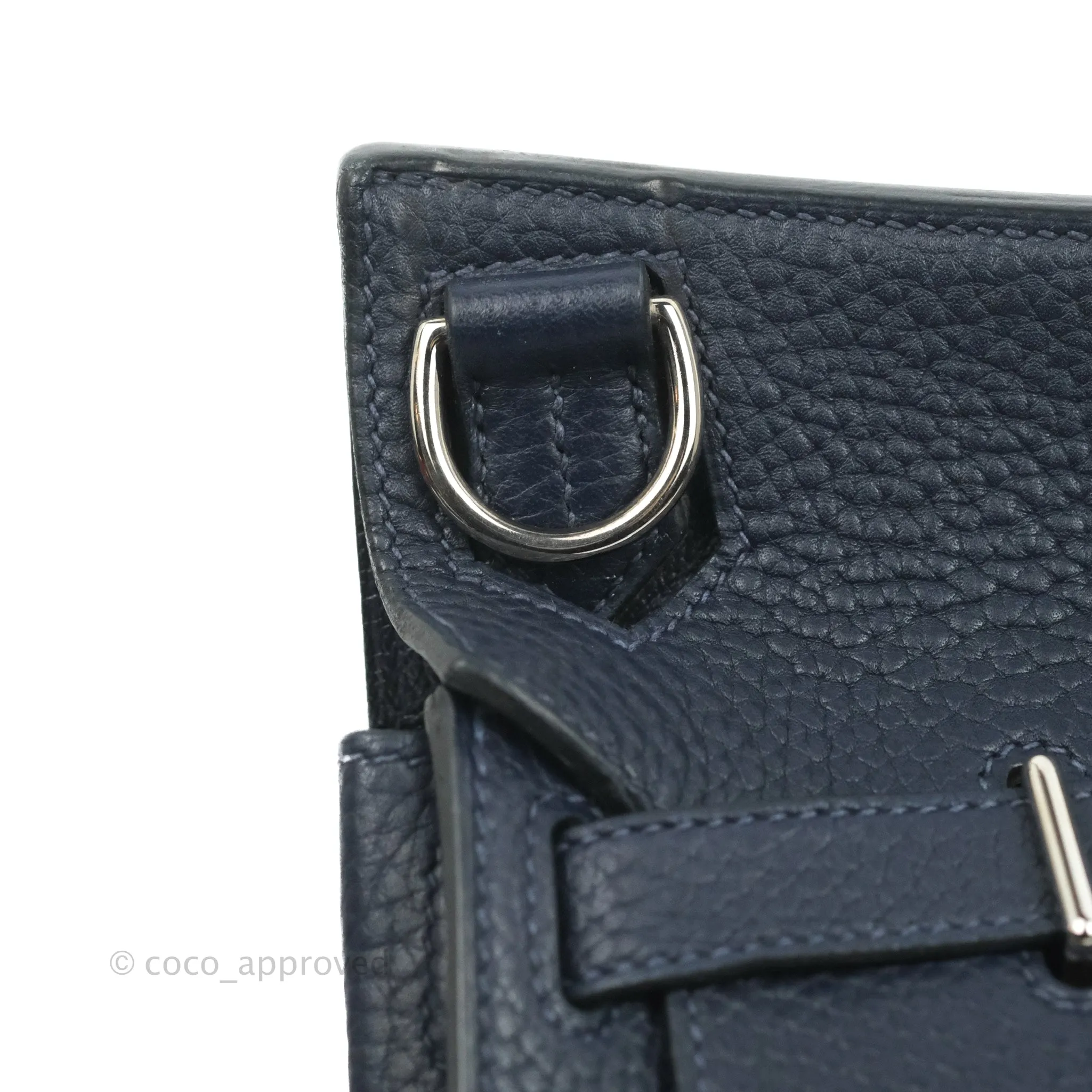 Hermes Jypsiere 28 Togo Midnight Blue Palladium Hardware
