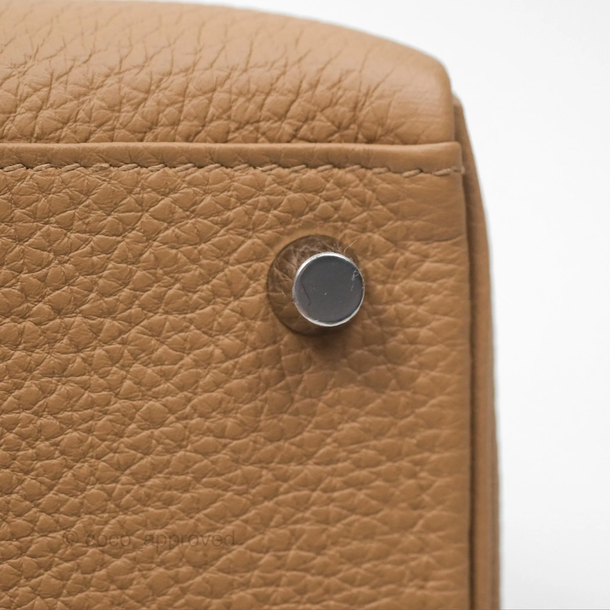 Hermes Kelly 25 Togo Chai 0M Palladium Hardware