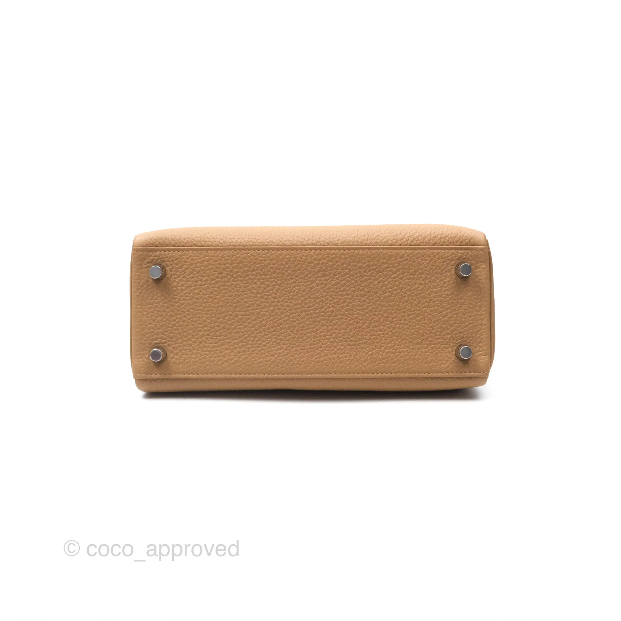 Hermes Kelly 25 Togo Chai 0M Palladium Hardware