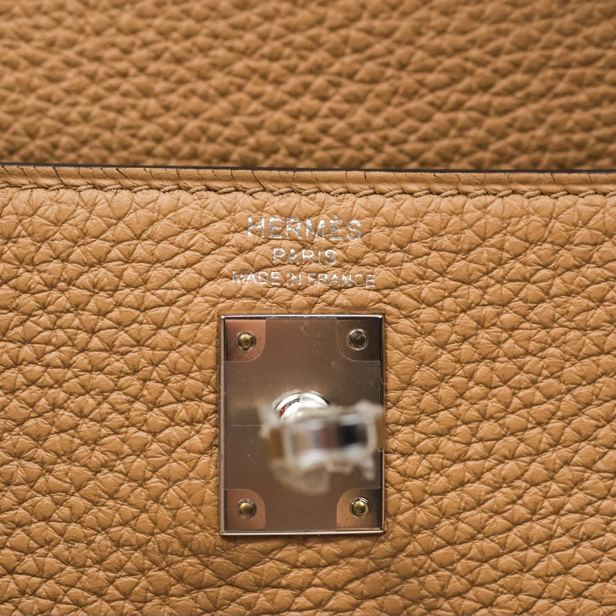 Hermes Kelly 25 Togo Chai 0M Palladium Hardware