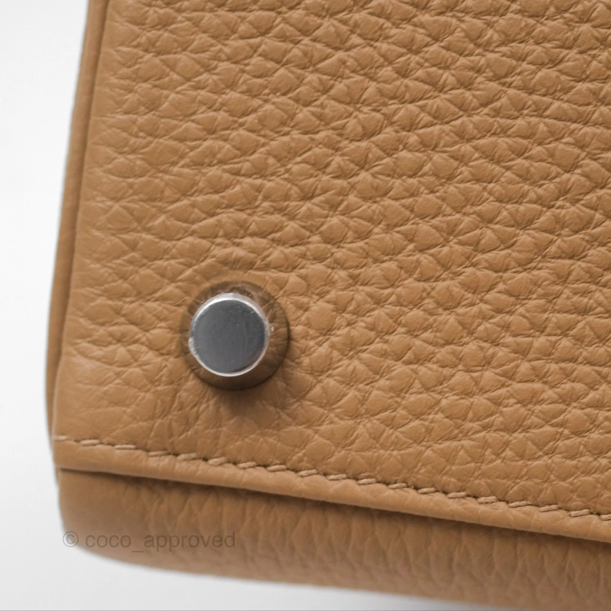 Hermes Kelly 25 Togo Chai 0M Palladium Hardware