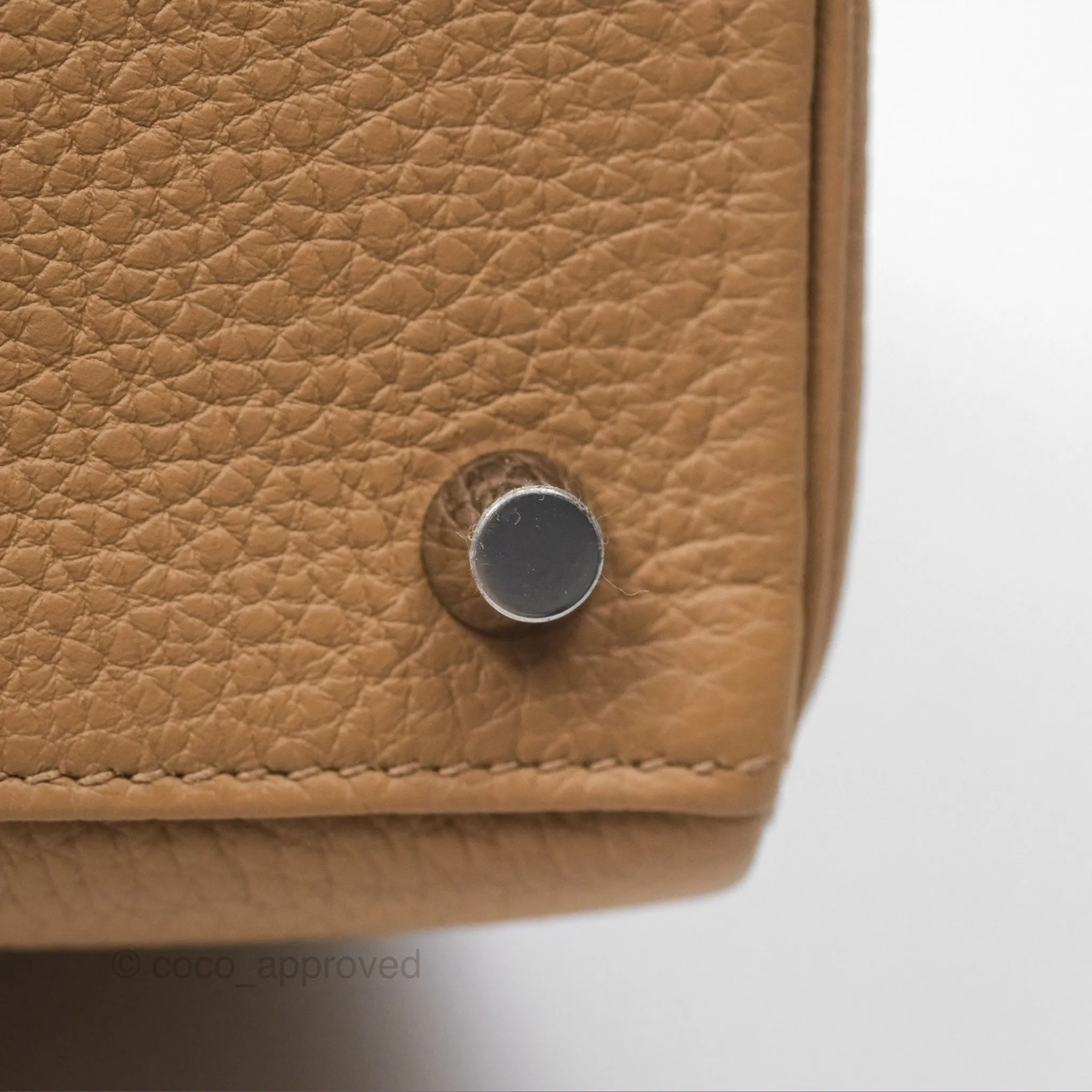 Hermes Kelly 25 Togo Chai 0M Palladium Hardware