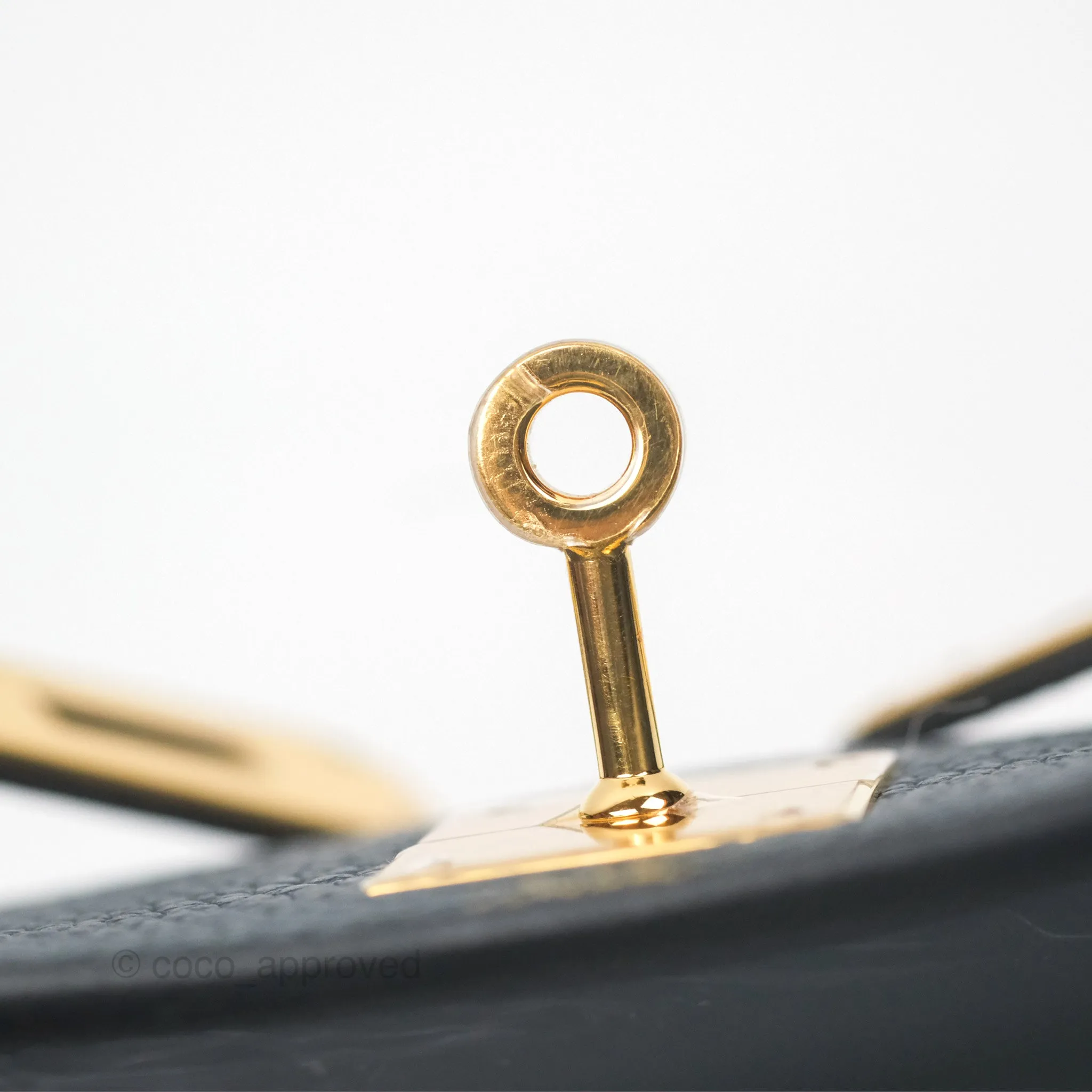Hermes Kelly 28 Clemence Vert Cypress 6O Gold Hardware