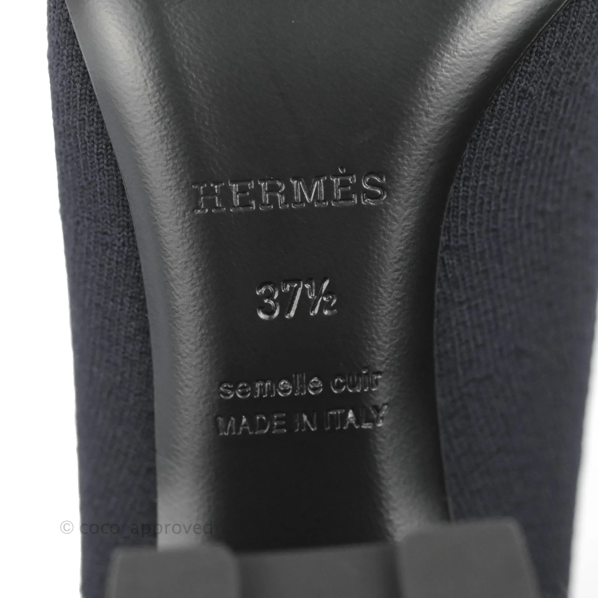 Hermes Knit Calfskin Volver 60 Ankle Boots Black
