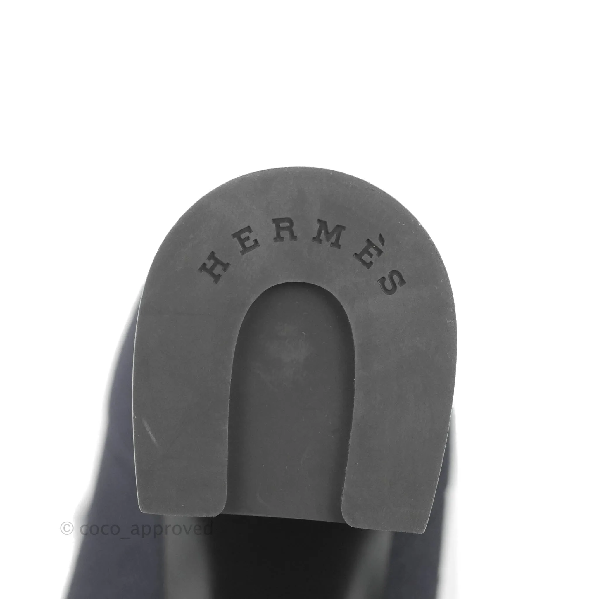 Hermes Knit Calfskin Volver 60 Ankle Boots Black