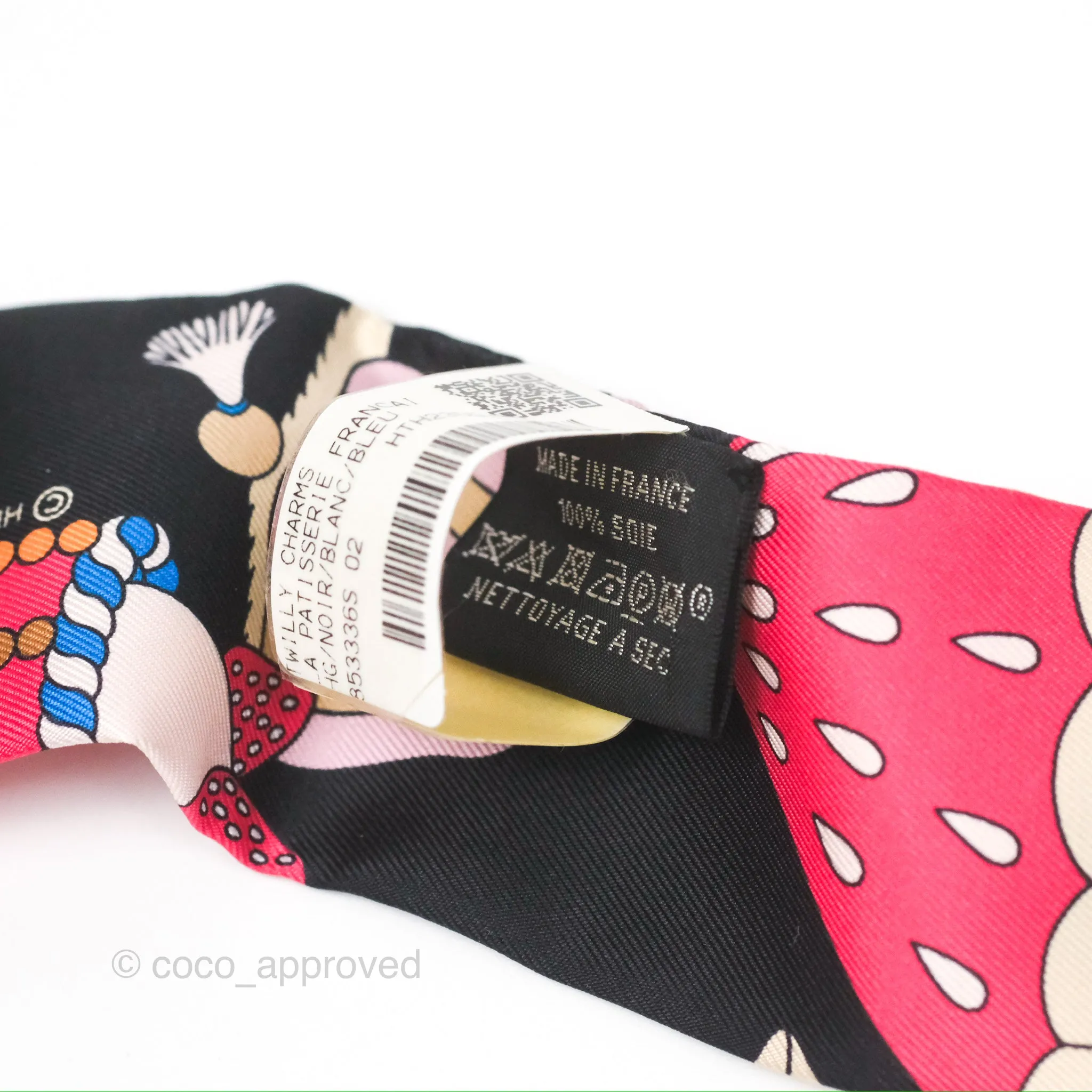 Hermes La Patisserie Francaise Charms Silk Twilly