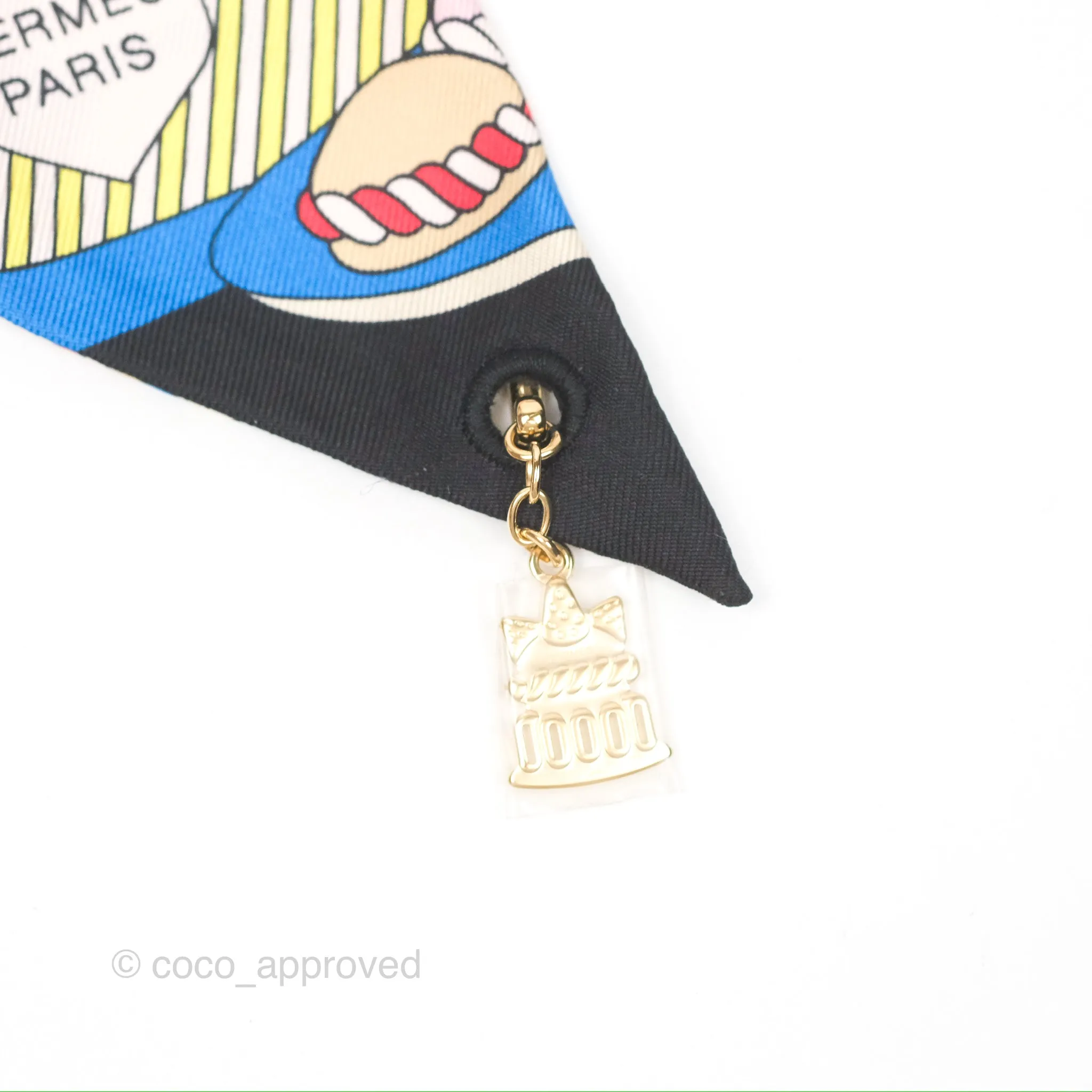 Hermes La Patisserie Francaise Charms Silk Twilly