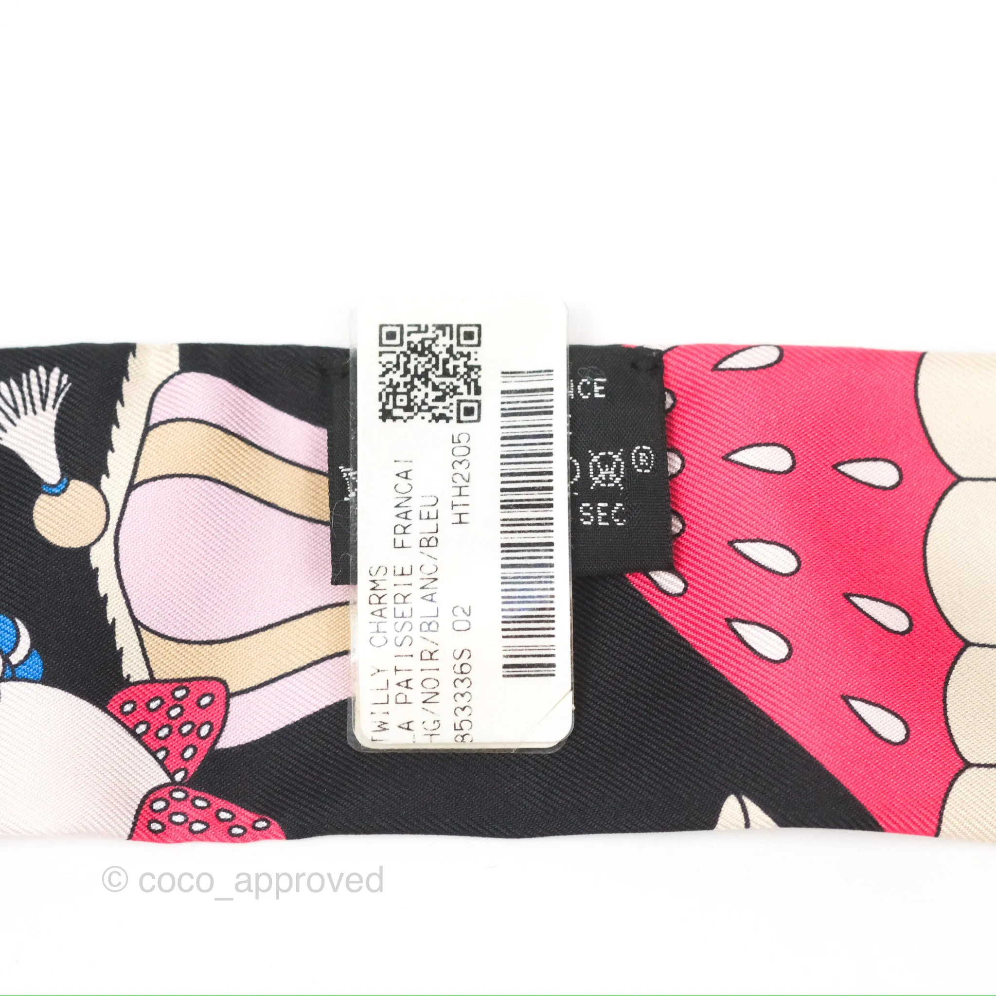 Hermes La Patisserie Francaise Charms Silk Twilly