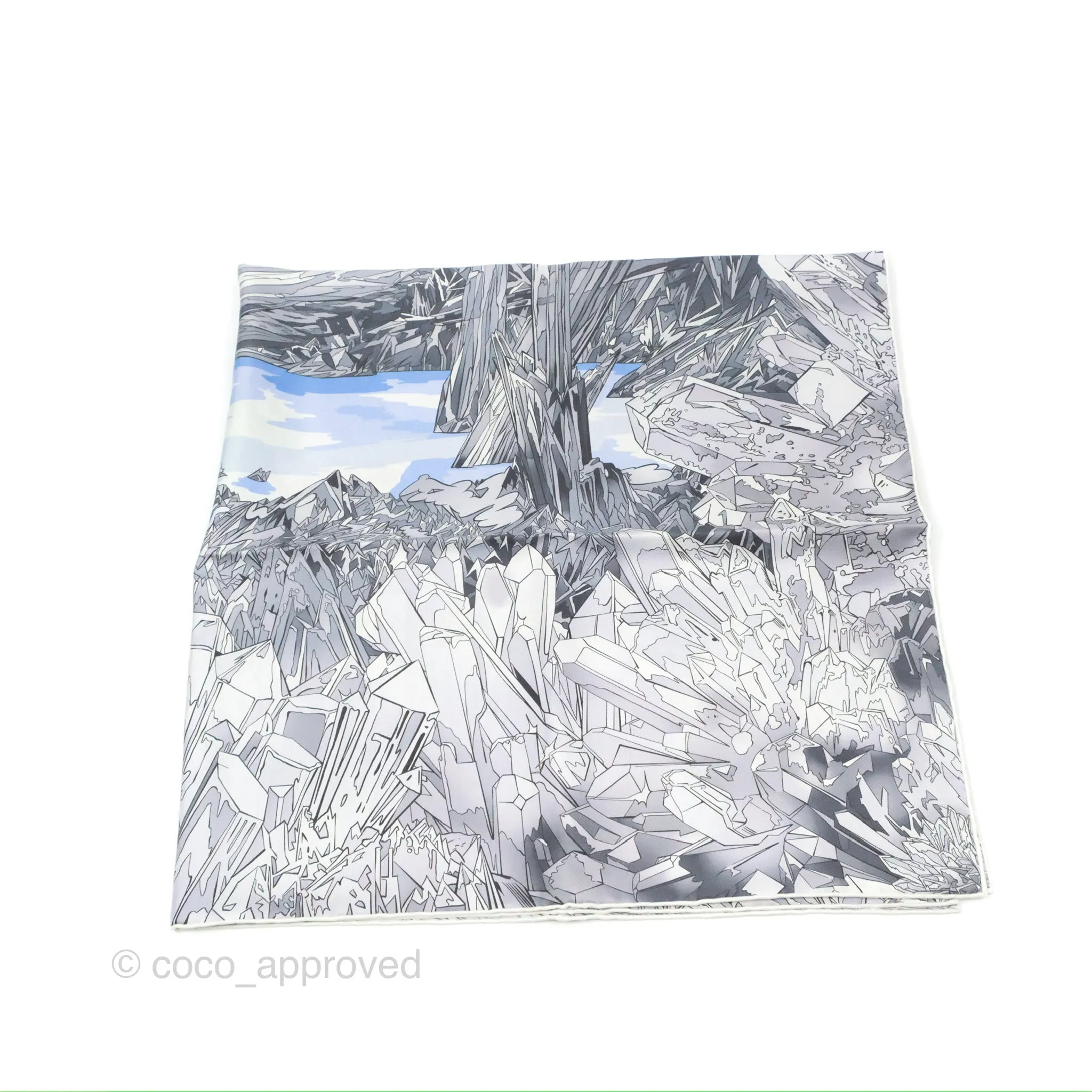 Hermes La Vallee de Cristal Scarf 90