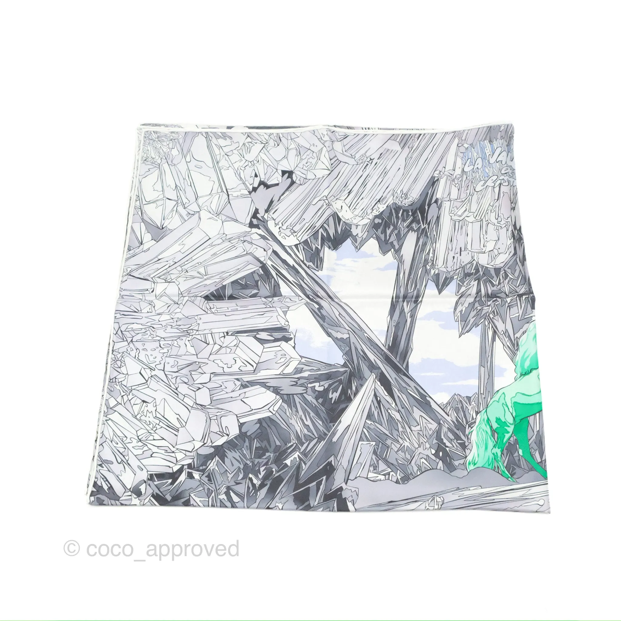 Hermes La Vallee de Cristal Scarf 90