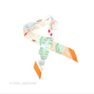 Hermes Les Folies du Ciel Silk Twilly