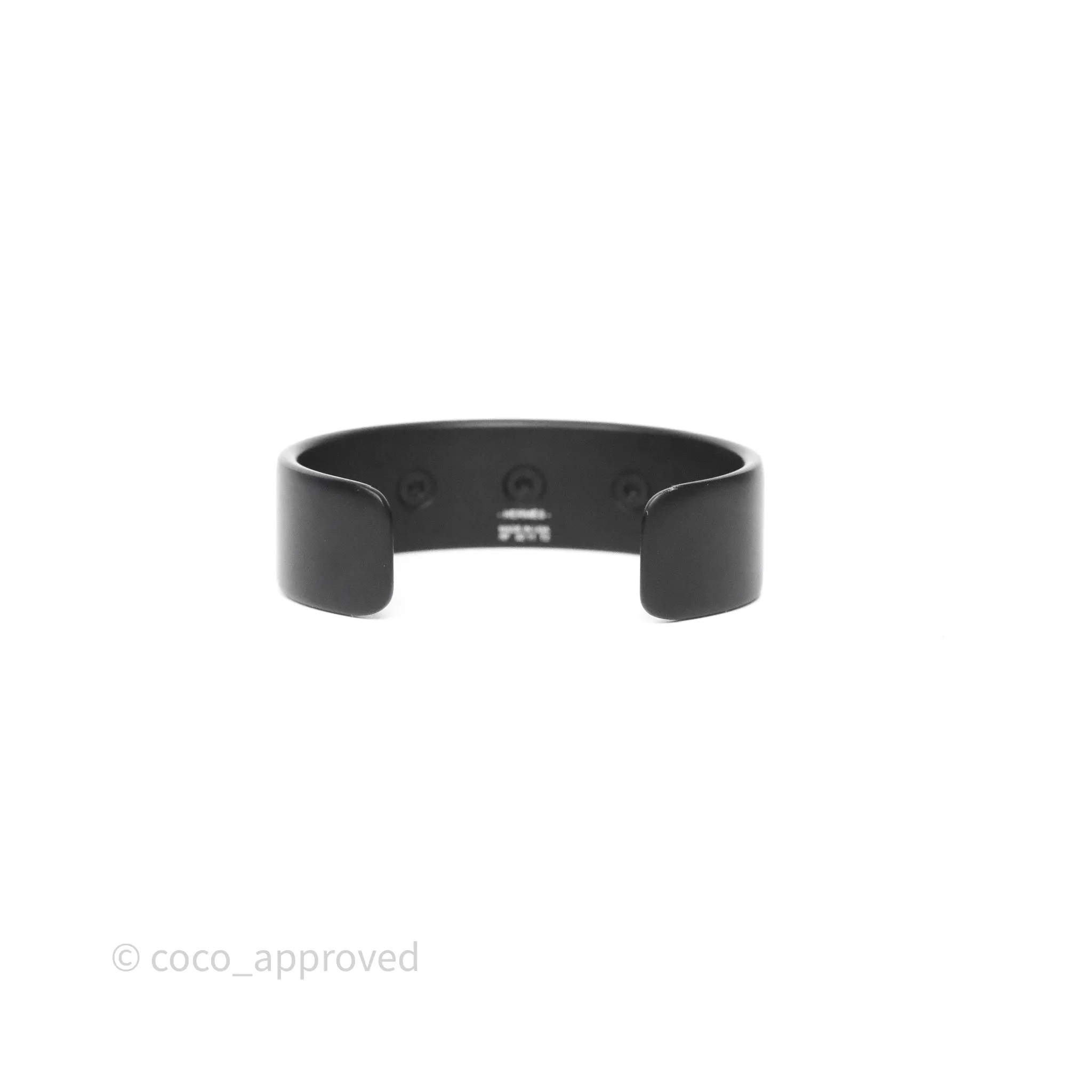 Hermes Medor Aluminium Sunset Bracelet Black Size T2