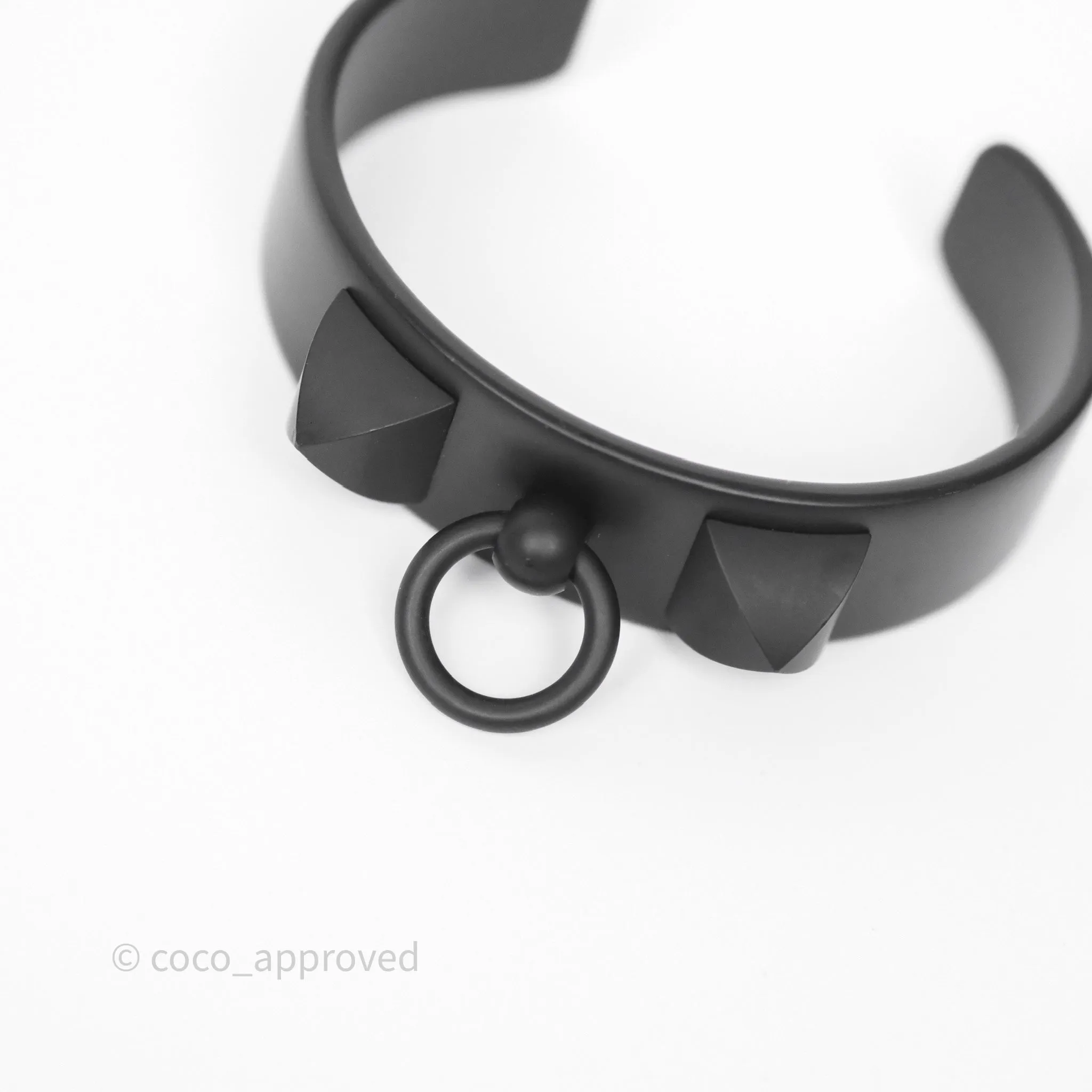 Hermes Medor Aluminium Sunset Bracelet Black Size T2