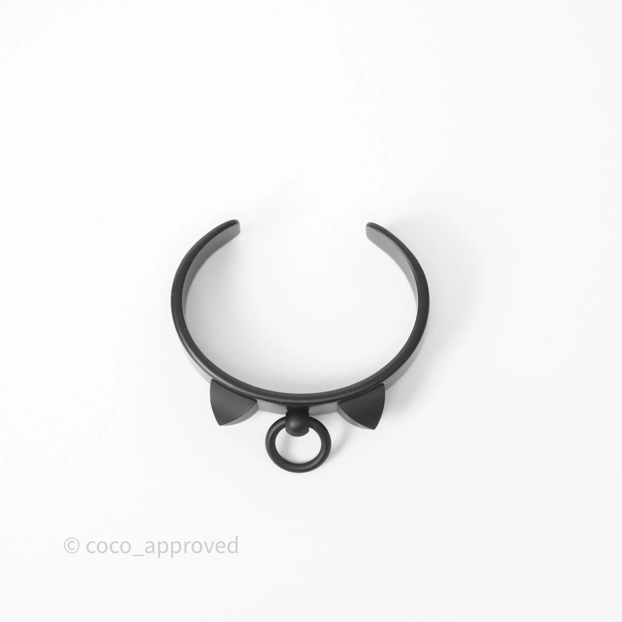 Hermes Medor Aluminium Sunset Bracelet Black Size T2