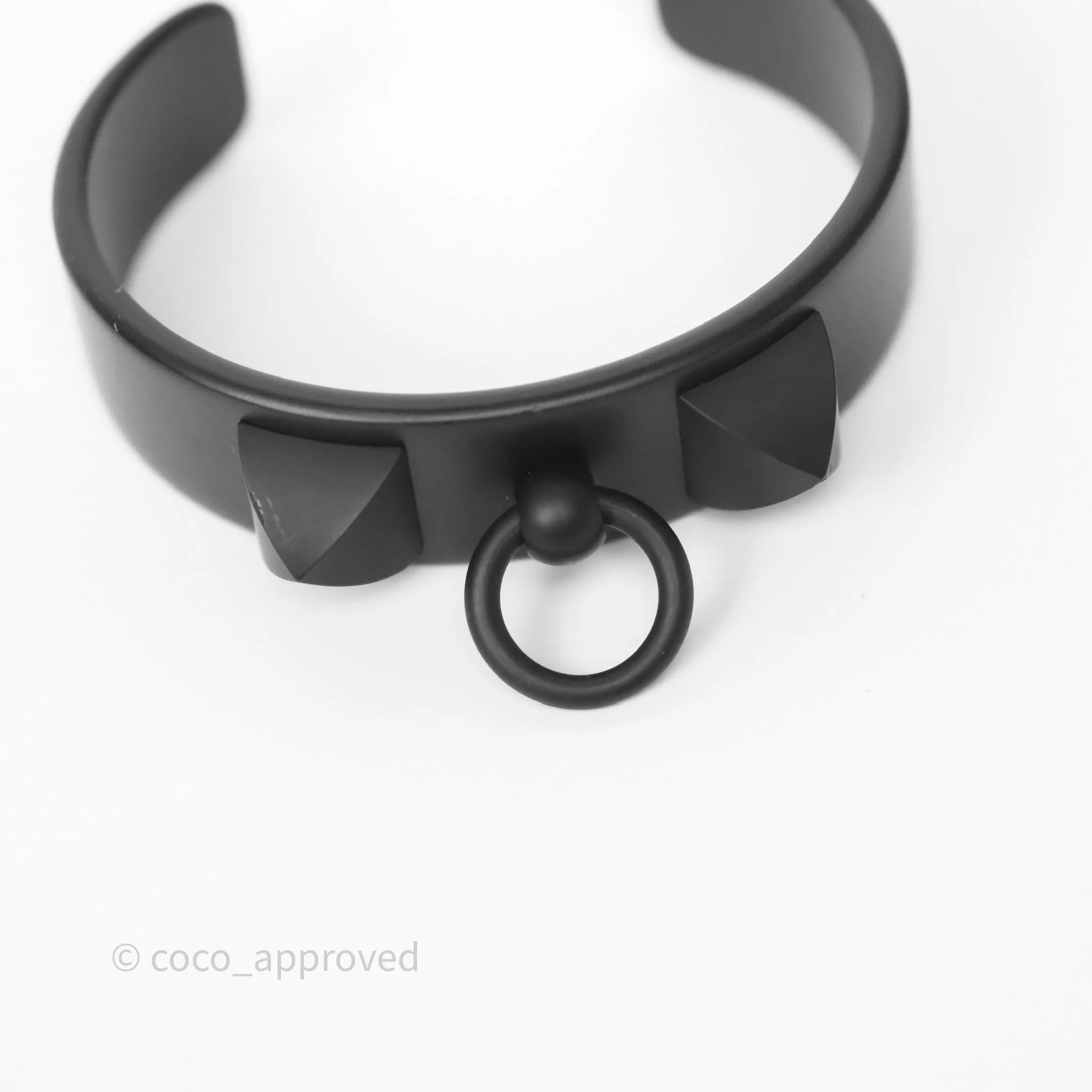 Hermes Medor Aluminium Sunset Bracelet Black Size T2