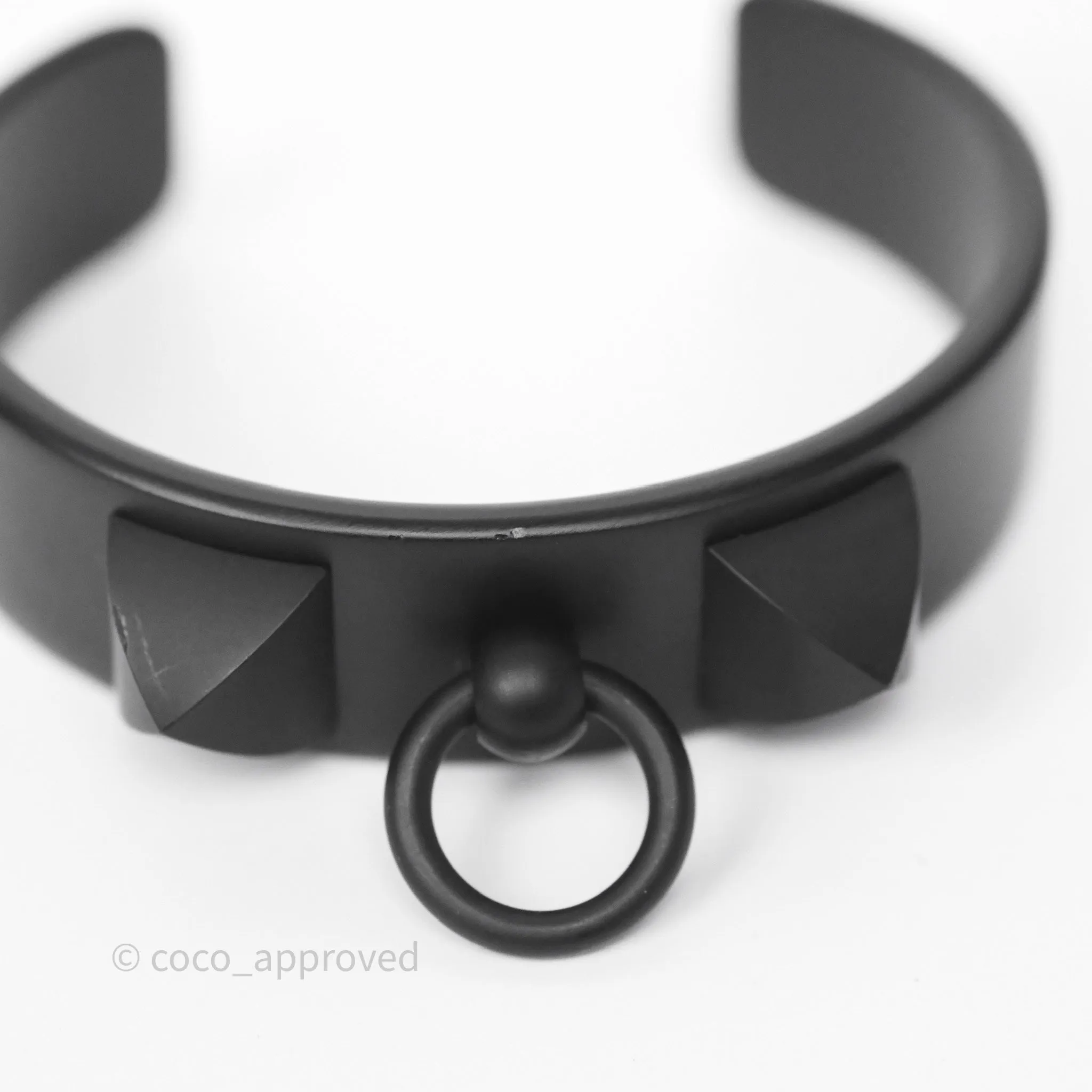 Hermes Medor Aluminium Sunset Bracelet Black Size T2