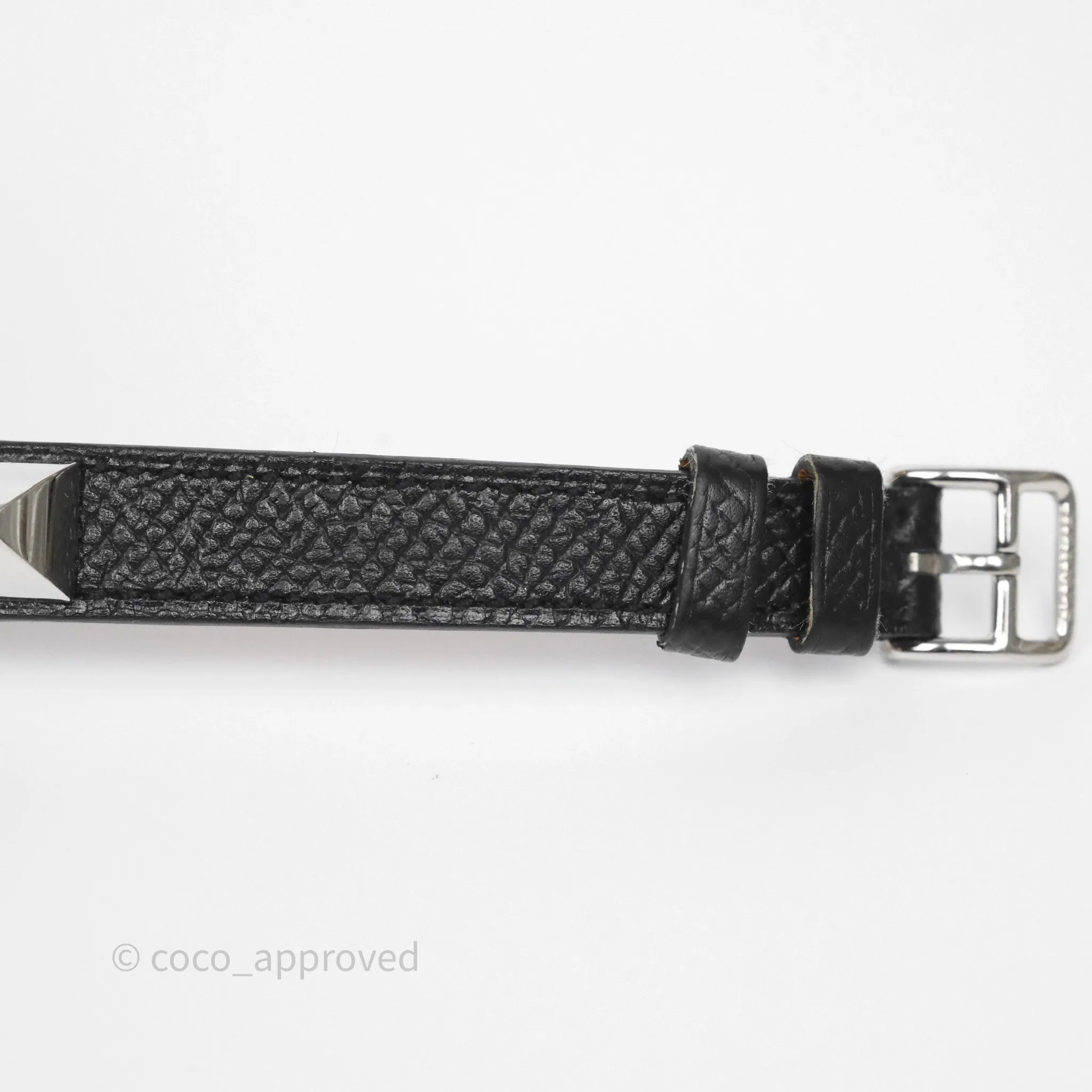 Hermes Medor Watch Mini Model Black Double Strap & Orange Strap