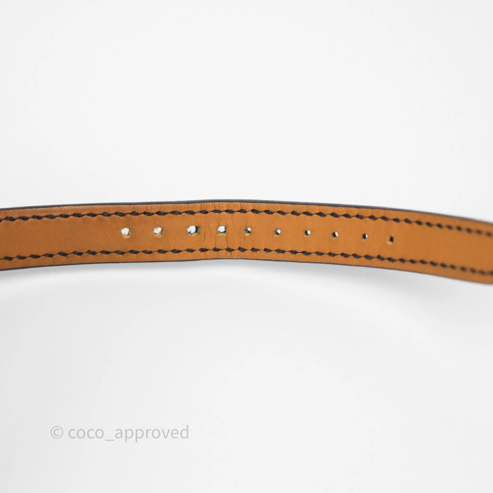 Hermes Medor Watch Mini Model Black Double Strap & Orange Strap