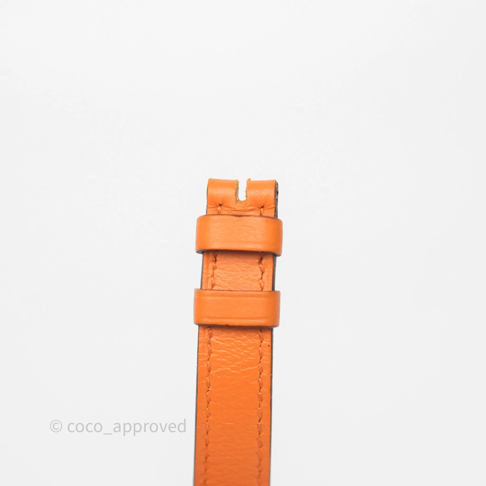 Hermes Medor Watch Mini Model Black Double Strap & Orange Strap