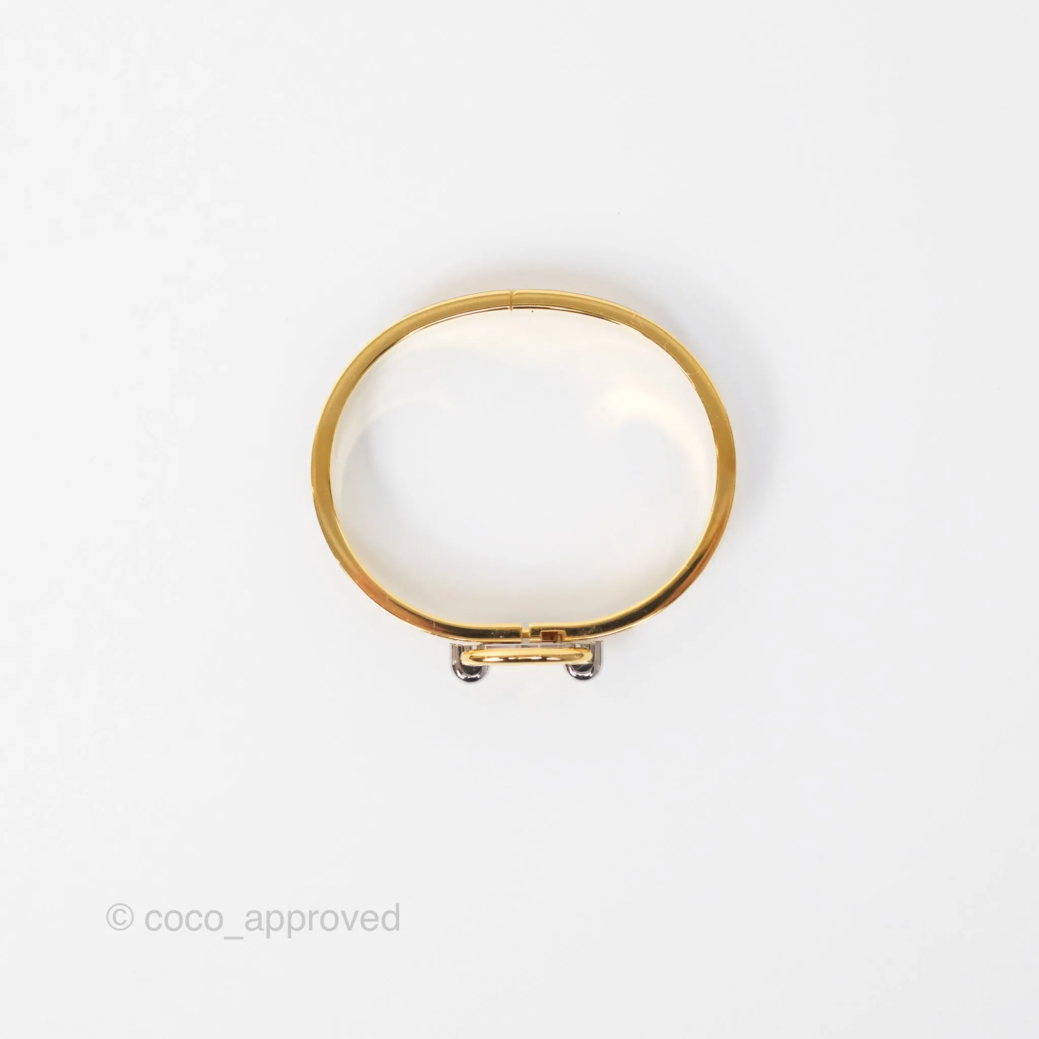 Hermes Mini Clic Chaine d'Ancre Bracelet PM Marron Glace