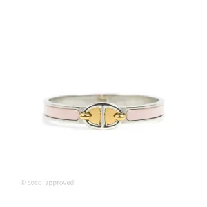 Hermes Mini Clic Chaine d'Ancre Bracelet PM Rose Candeur