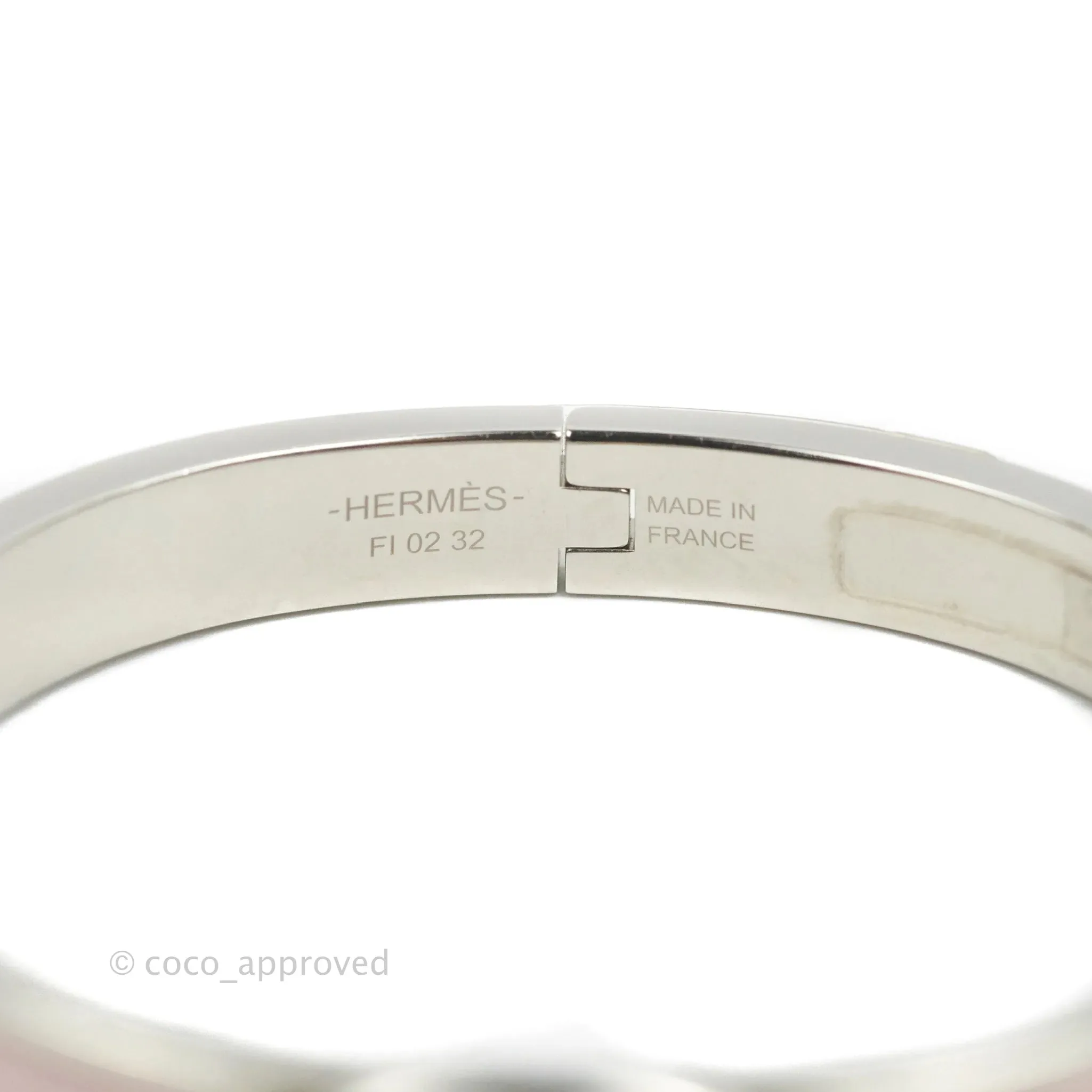 Hermes Mini Clic Chaine d'Ancre Bracelet PM Rose Candeur