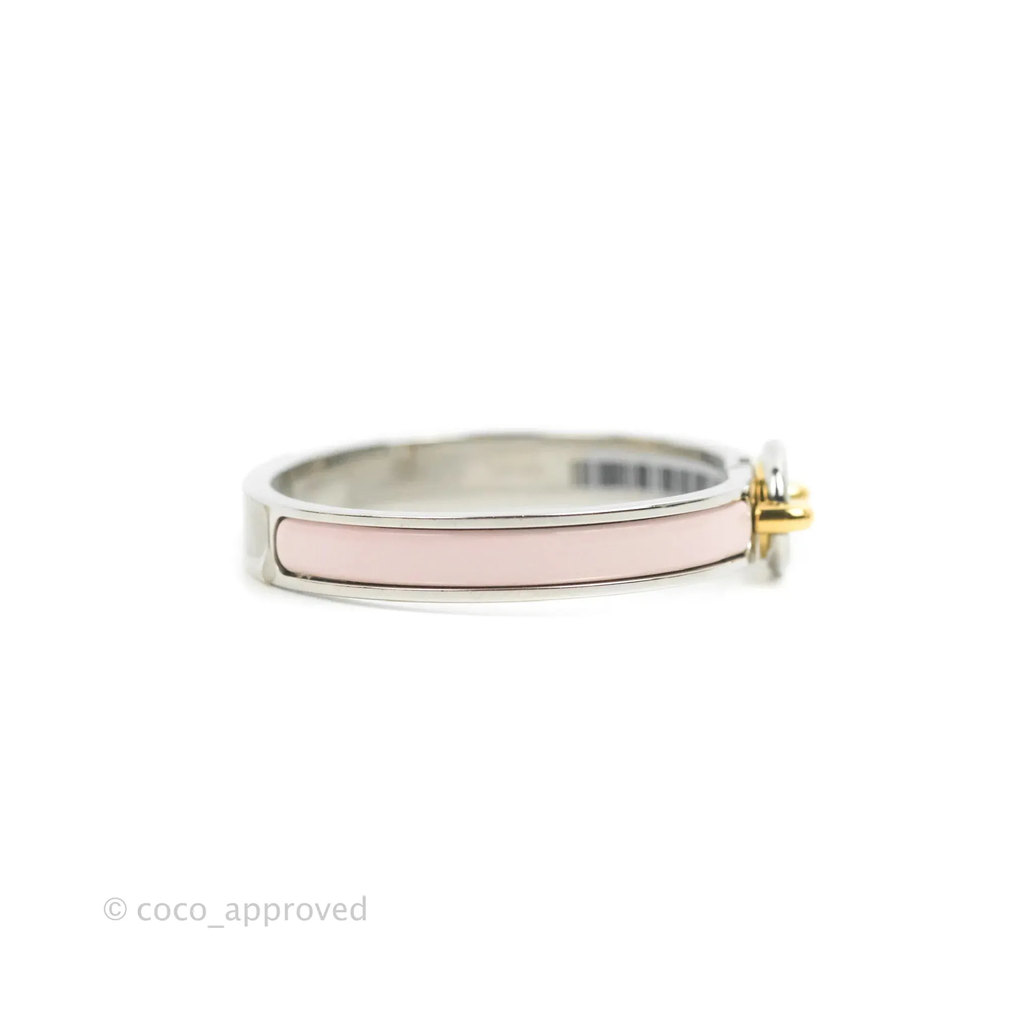 Hermes Mini Clic Chaine d'Ancre Bracelet PM Rose Candeur