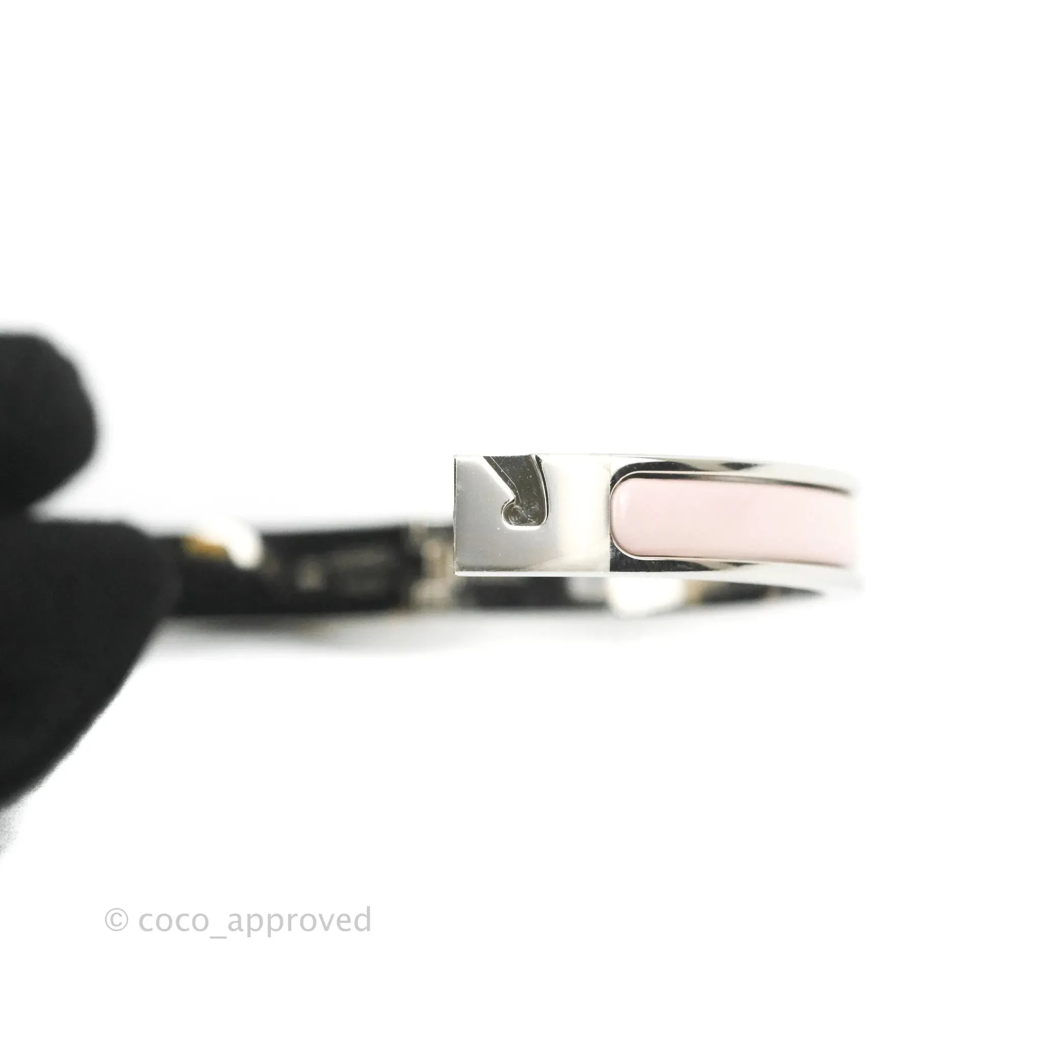 Hermes Mini Clic Chaine d'Ancre Bracelet PM Rose Candeur