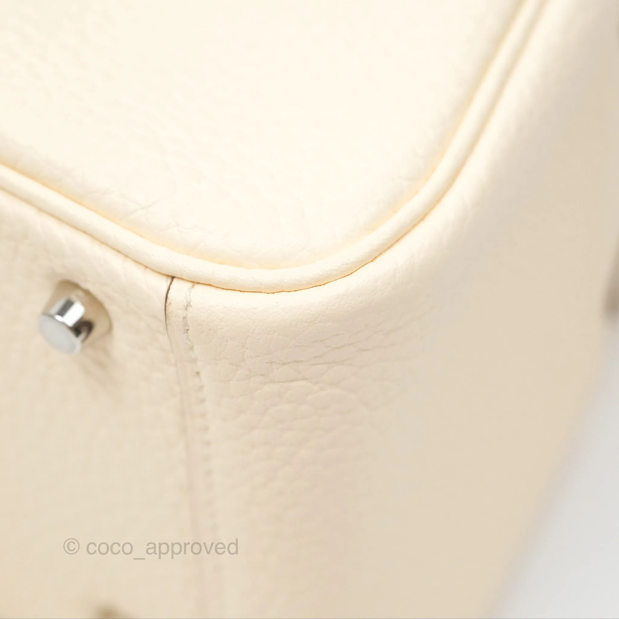 Hermes Mini Lindy Nata I2 Clemence Maxi Quadrille Lime/Mauve sylvestre Toile Palladium Hardware
