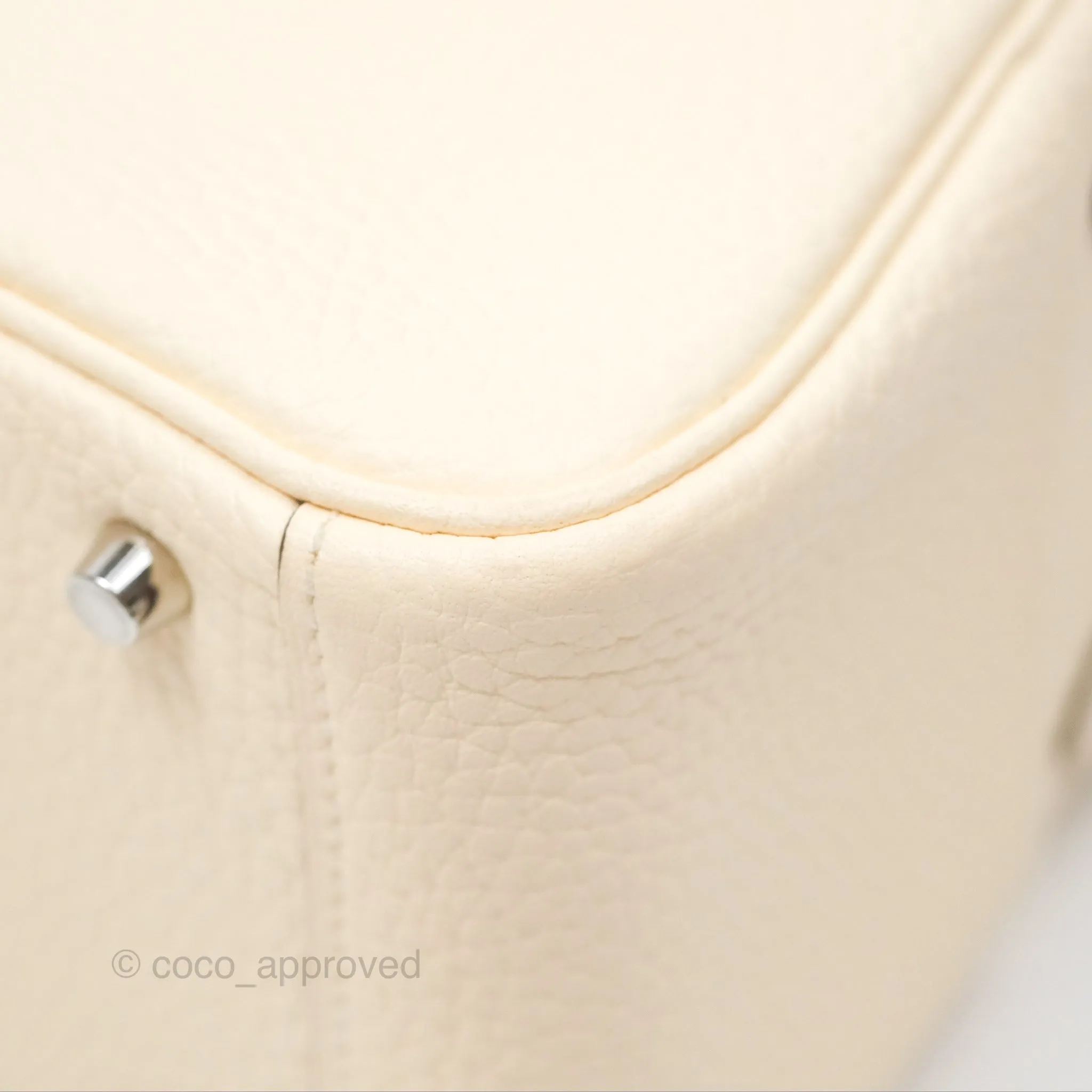Hermes Mini Lindy Nata I2 Clemence Maxi Quadrille Lime/Mauve sylvestre Toile Palladium Hardware