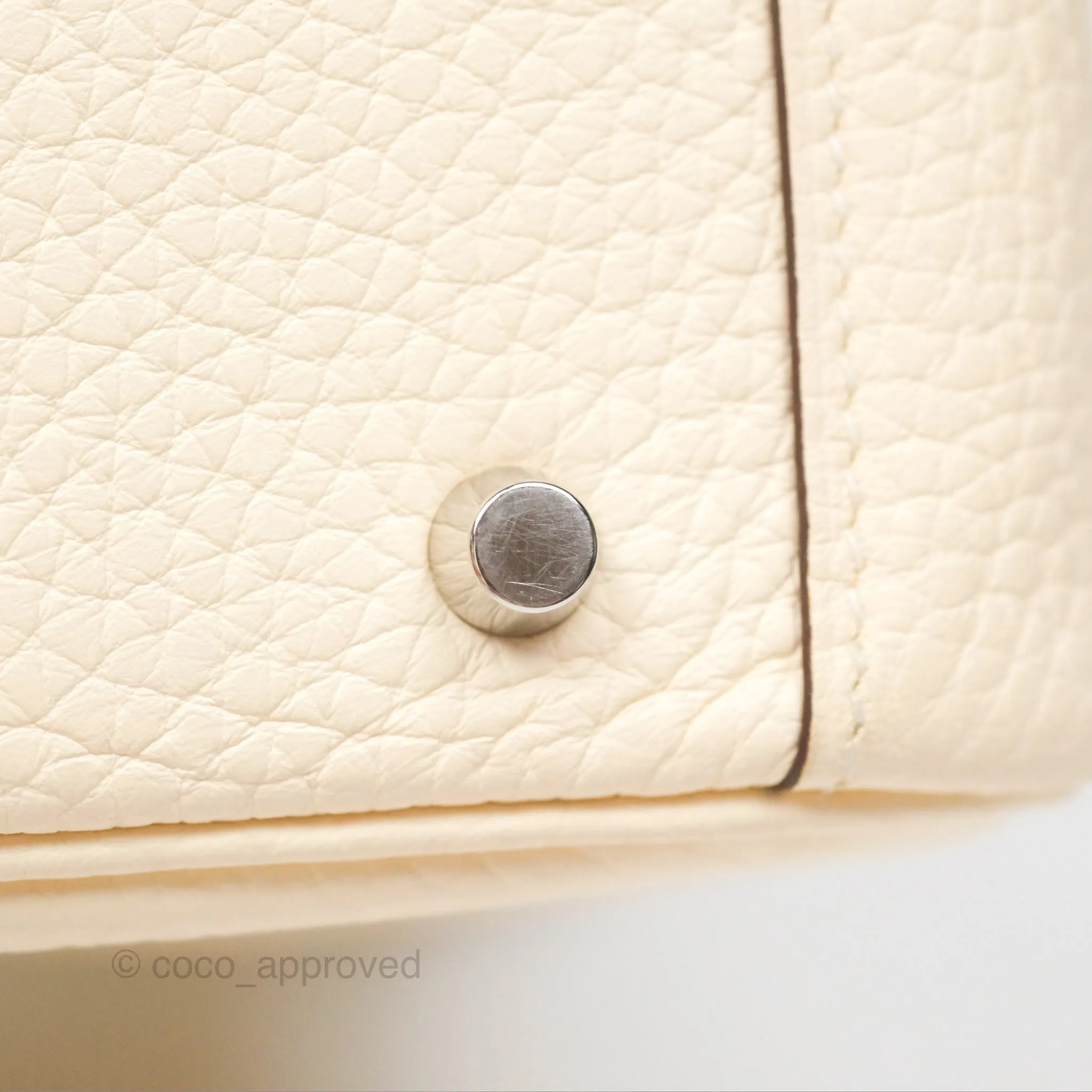 Hermes Mini Lindy Nata I2 Clemence Maxi Quadrille Lime/Mauve sylvestre Toile Palladium Hardware