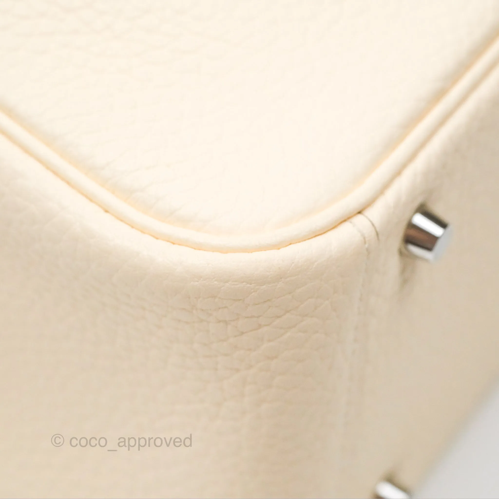 Hermes Mini Lindy Nata I2 Clemence Maxi Quadrille Lime/Mauve sylvestre Toile Palladium Hardware