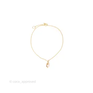 Hermes Mini Maillon Pendant Necklace PM Rose Candeur