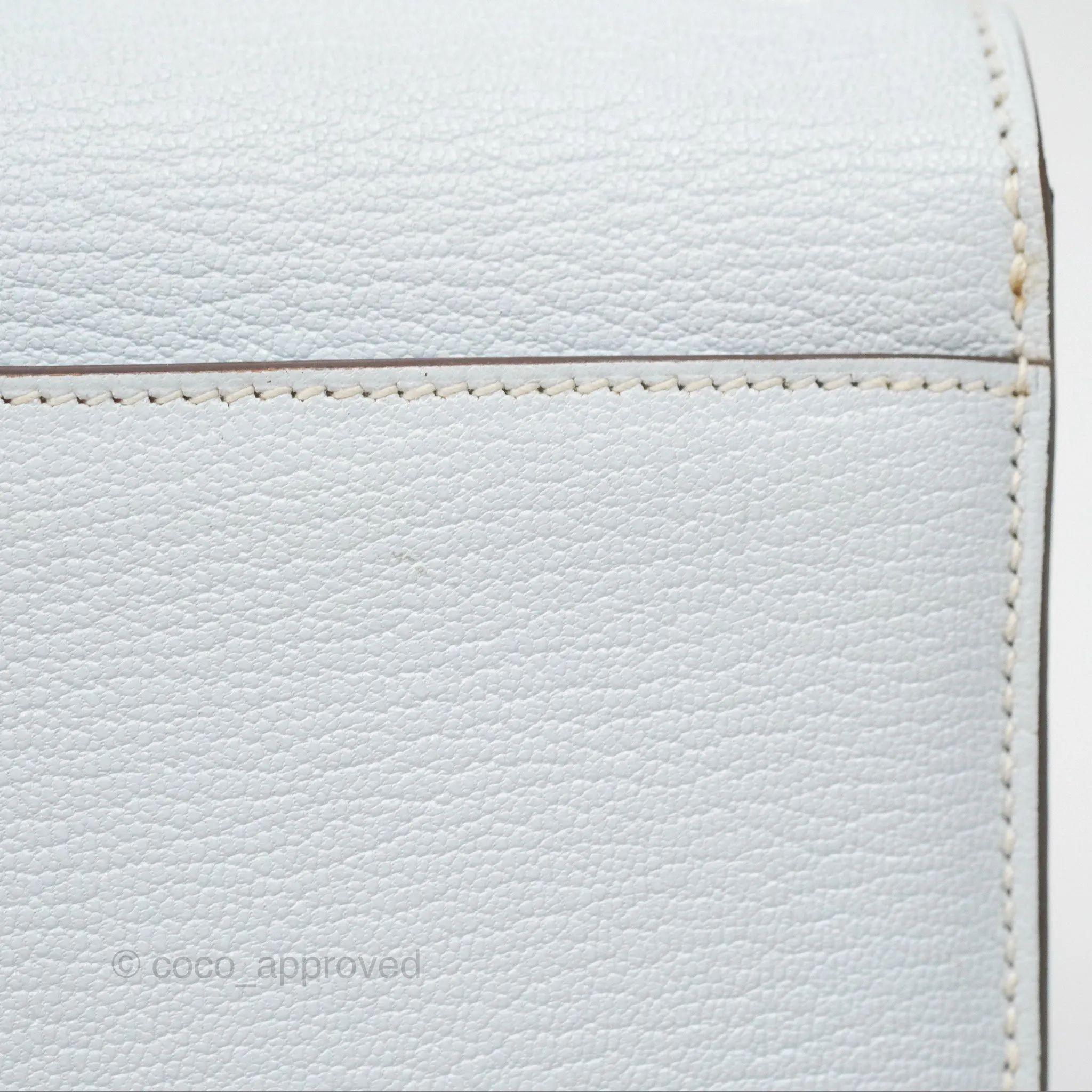 Hermes Mini Verrou Bleu Brume Chvre Mysore Gold Hardware