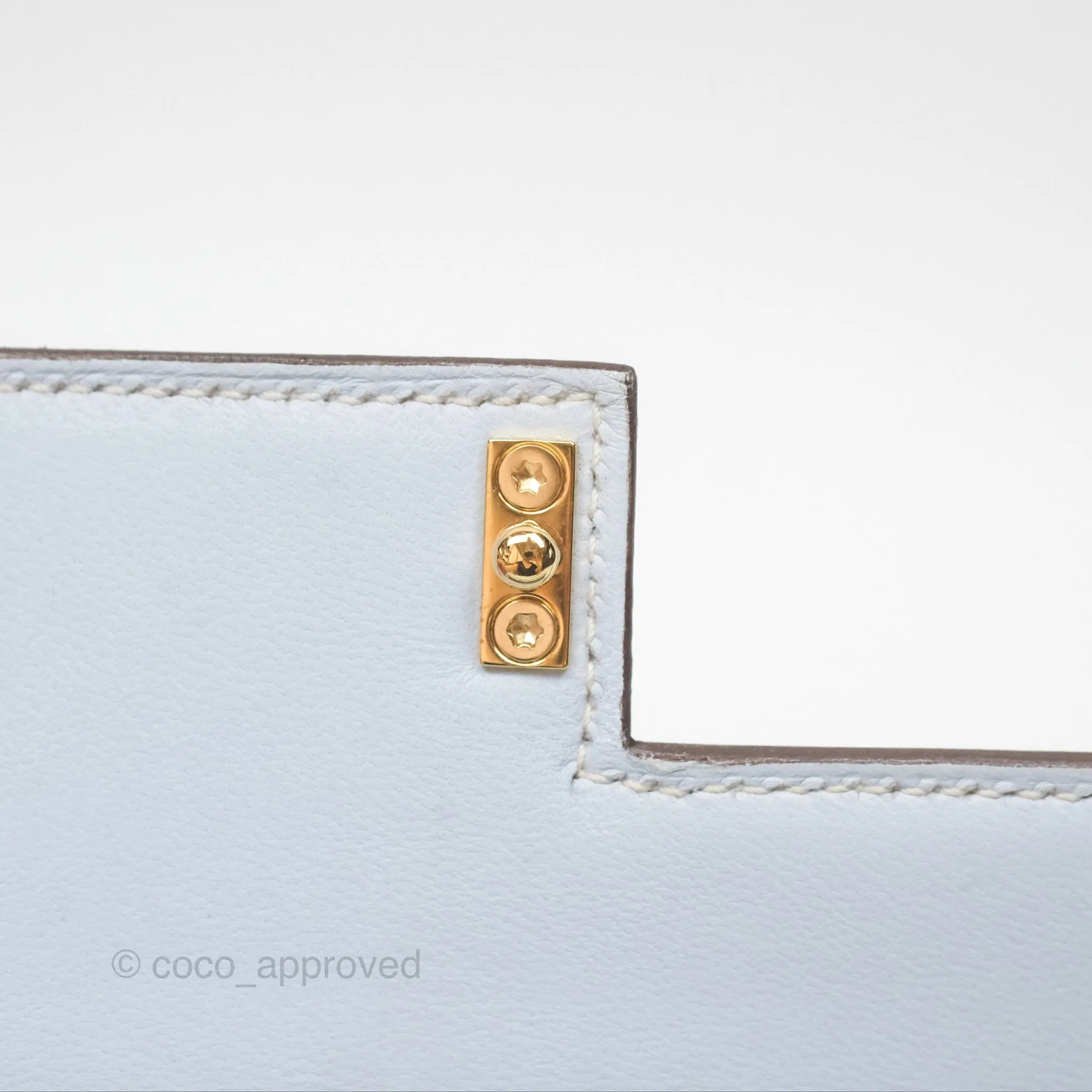 Hermes Mini Verrou Bleu Brume Chvre Mysore Gold Hardware