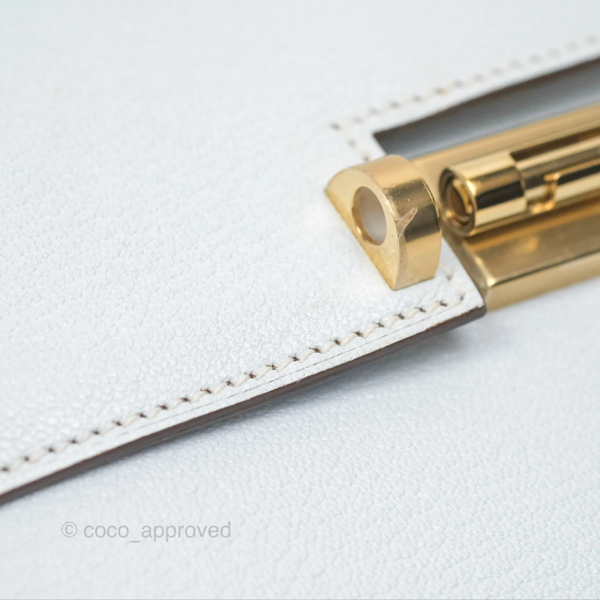 Hermes Mini Verrou Bleu Brume Chvre Mysore Gold Hardware