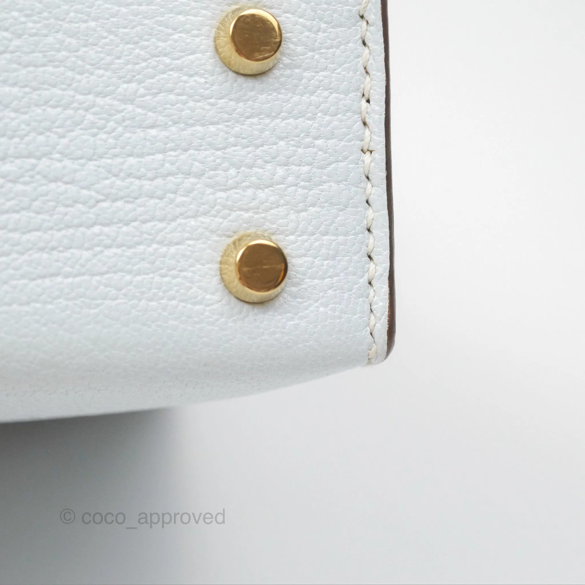 Hermes Mini Verrou Bleu Brume Chvre Mysore Gold Hardware