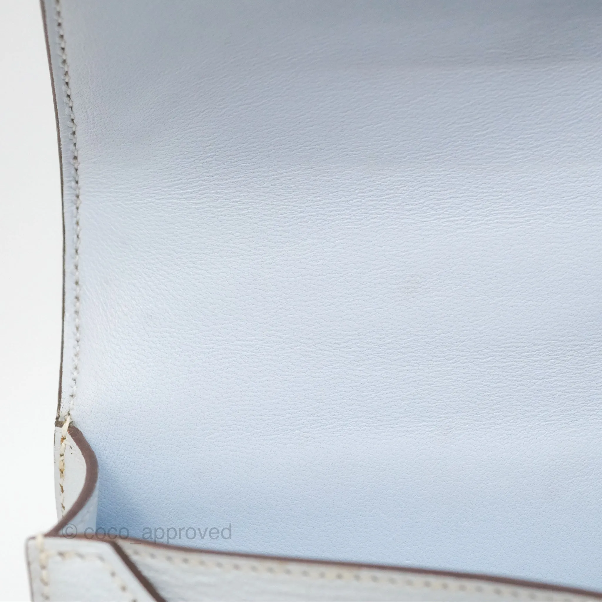 Hermes Mini Verrou Bleu Brume Chvre Mysore Gold Hardware