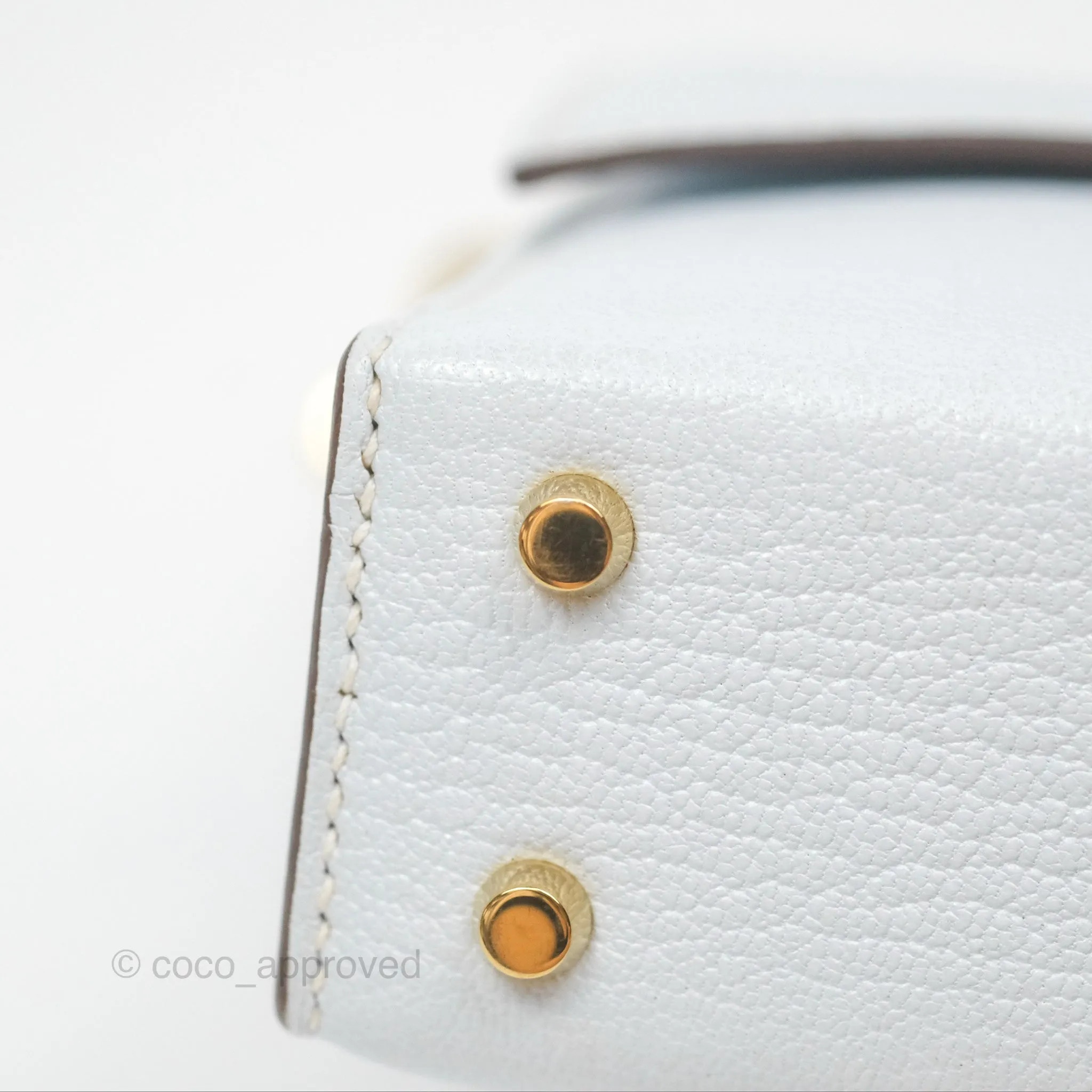 Hermes Mini Verrou Bleu Brume Chvre Mysore Gold Hardware