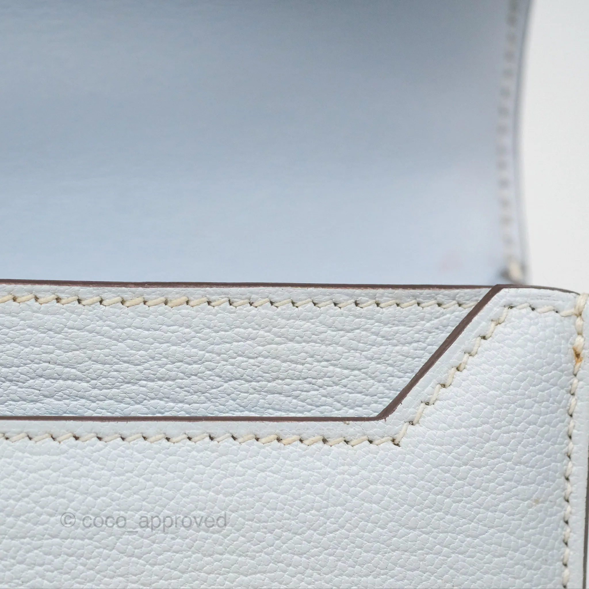 Hermes Mini Verrou Bleu Brume Chvre Mysore Gold Hardware