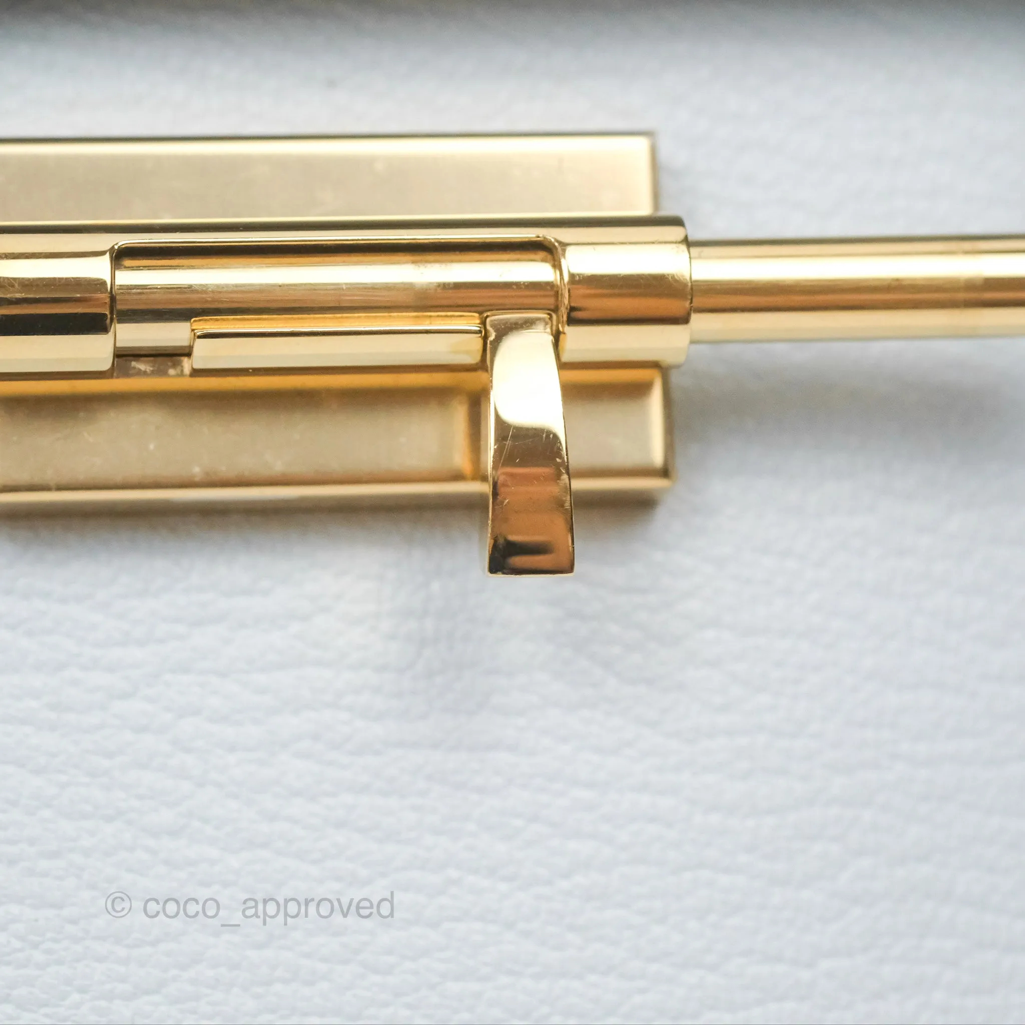 Hermes Mini Verrou Bleu Brume Chvre Mysore Gold Hardware
