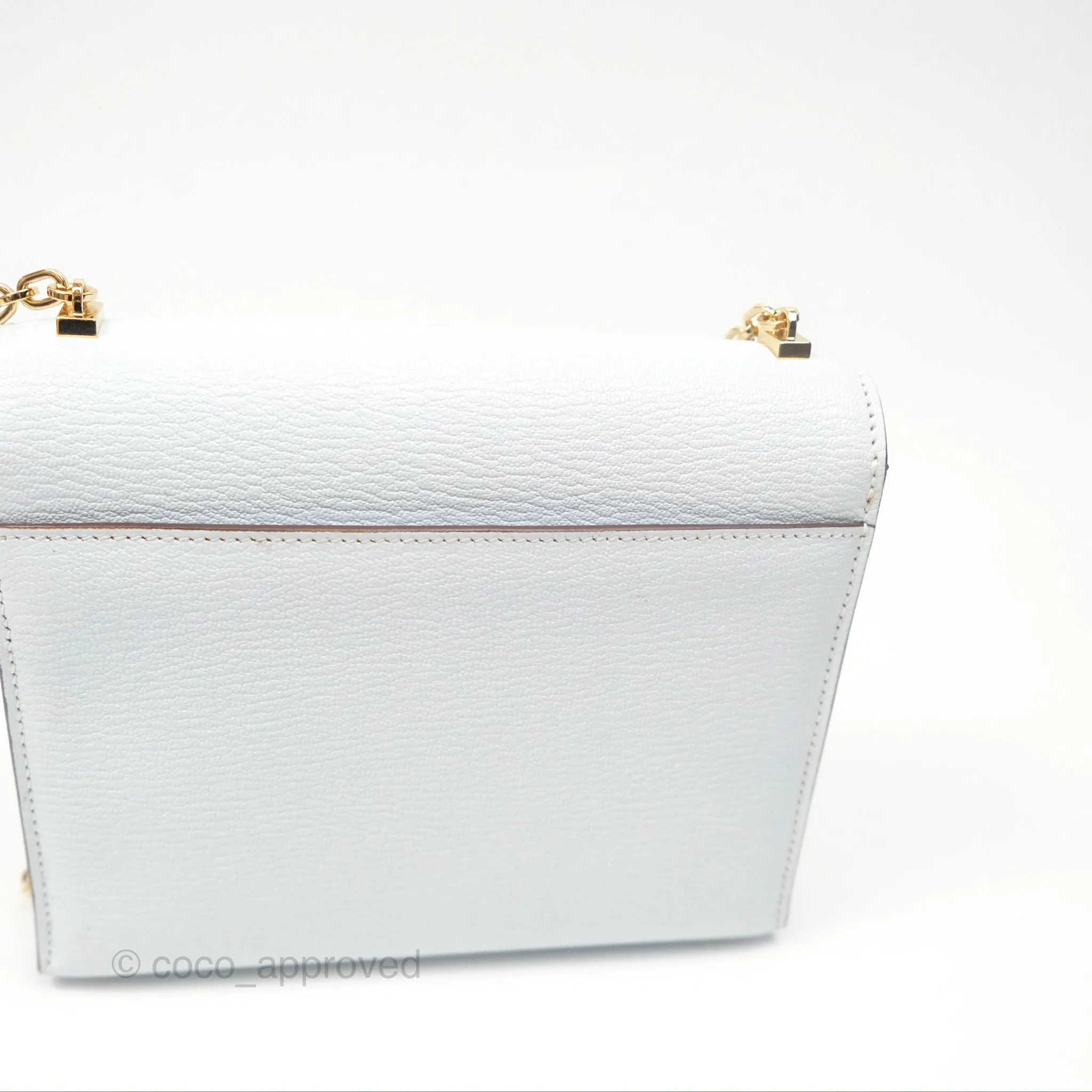 Hermes Mini Verrou Bleu Brume Chvre Mysore Gold Hardware
