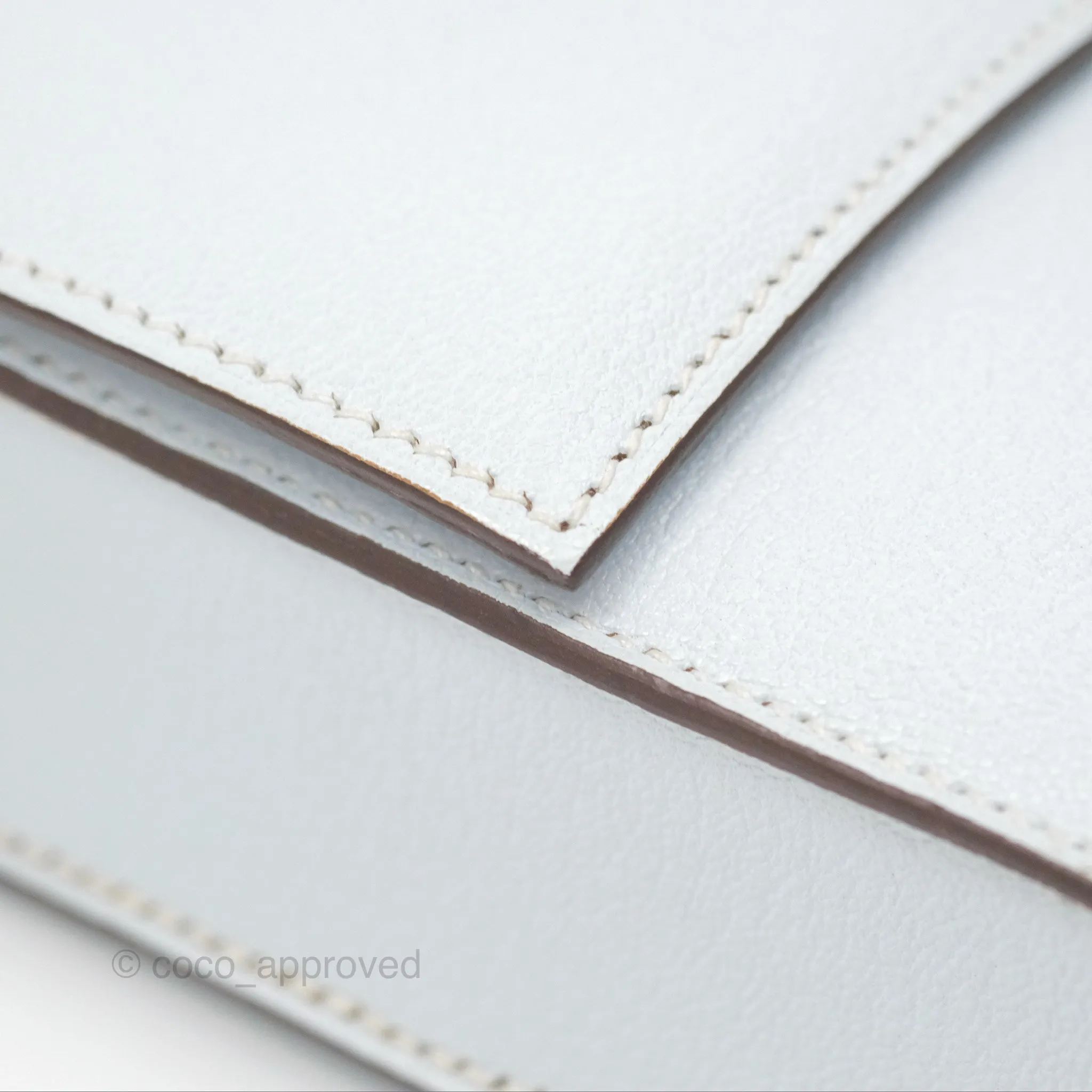 Hermes Mini Verrou Bleu Brume Chvre Mysore Gold Hardware