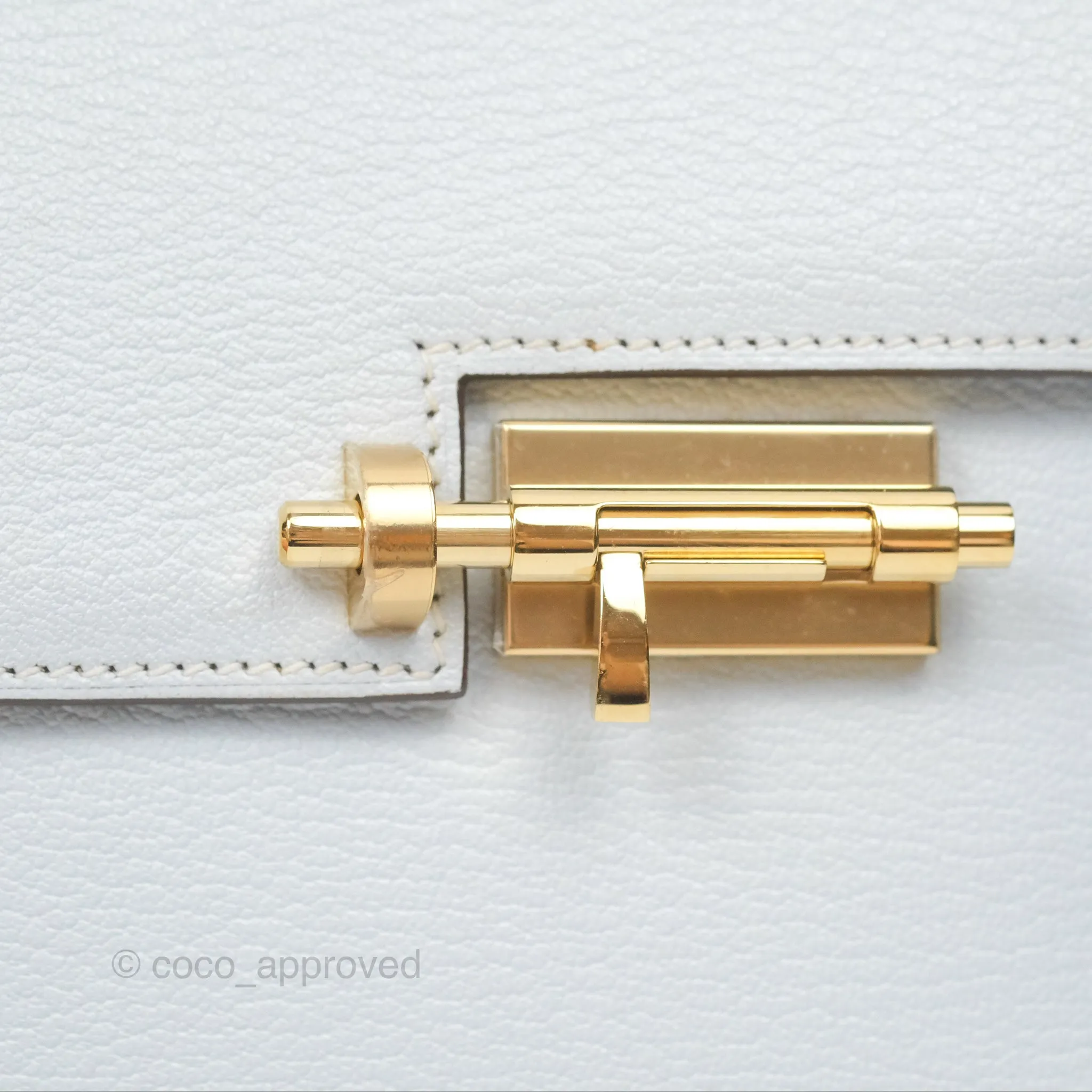 Hermes Mini Verrou Bleu Brume Chvre Mysore Gold Hardware